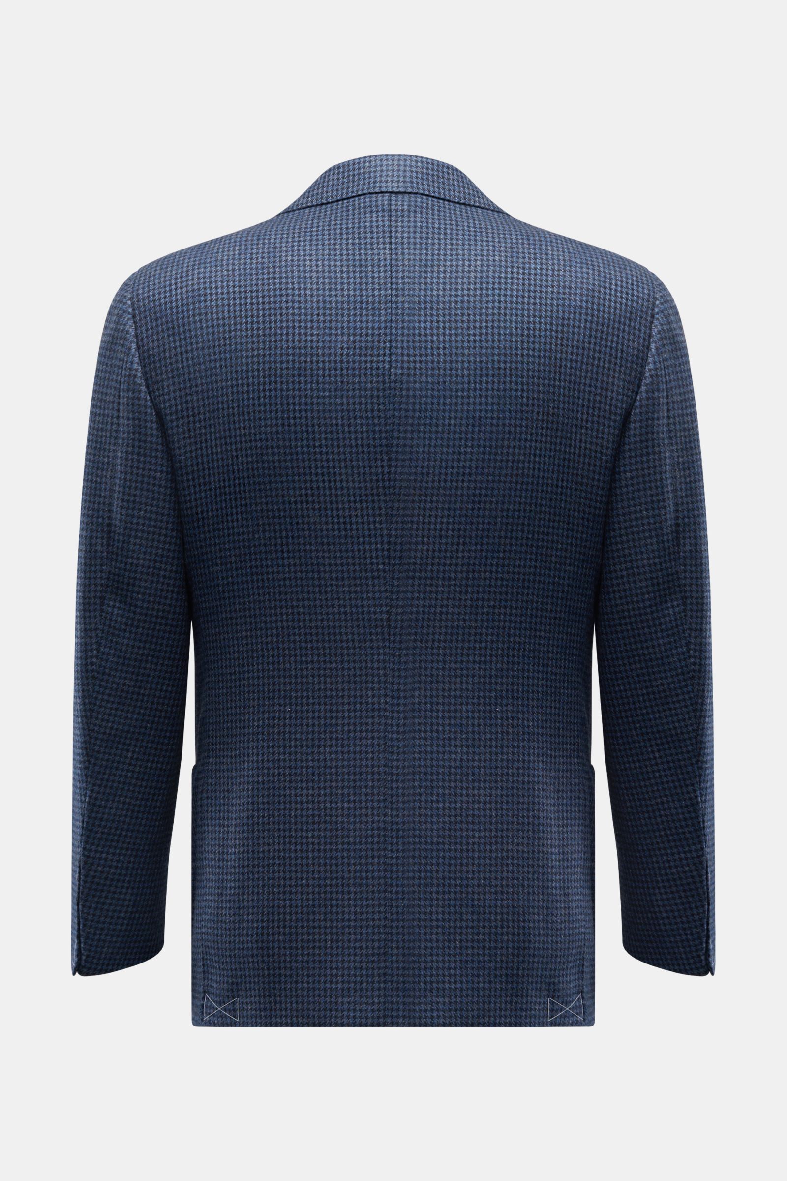 CESARE ATTOLINI cashmere jacket grey-blue/black checked | BRAUN