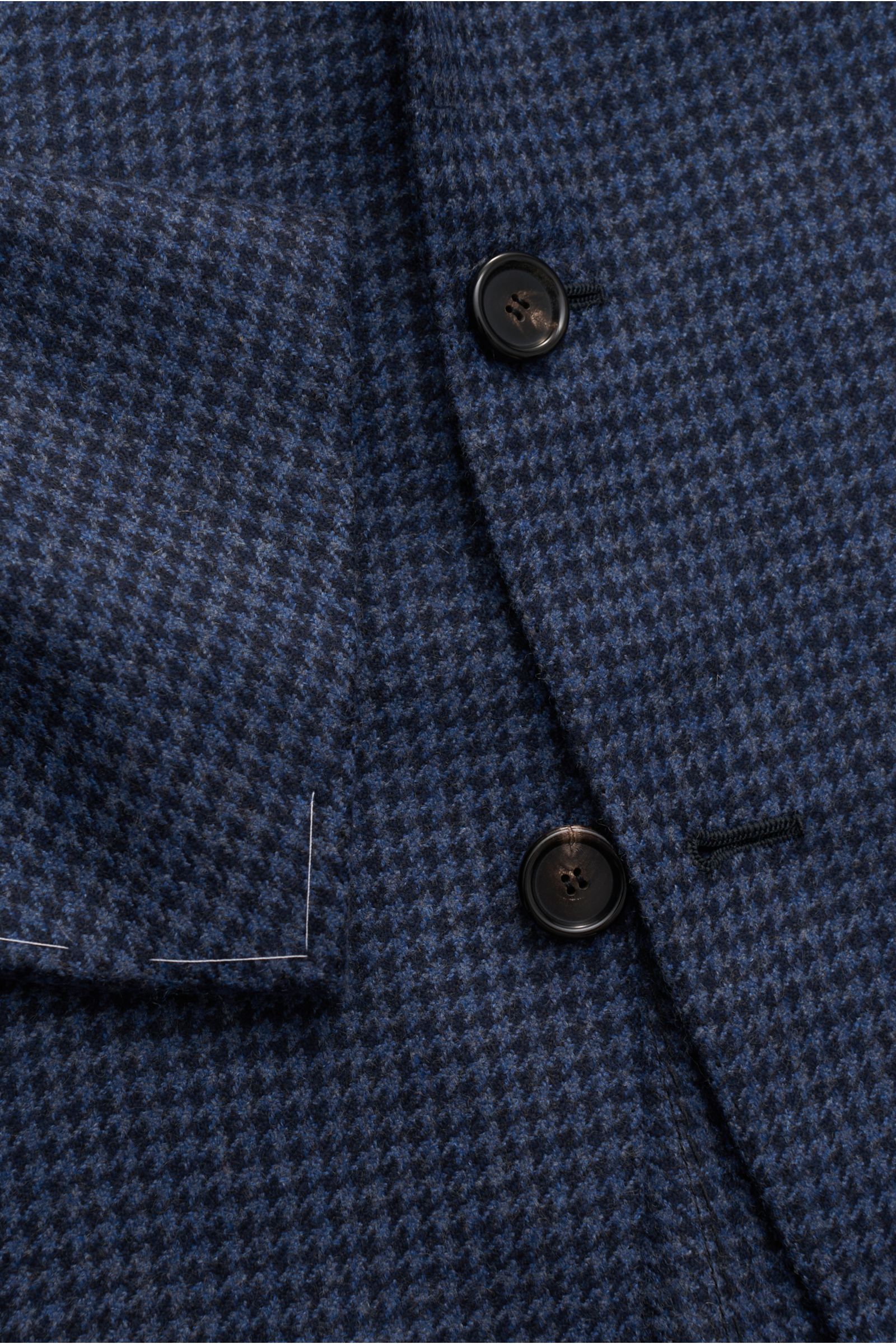 Cesare Attolini Cashmere jacket grey-blue/black checked