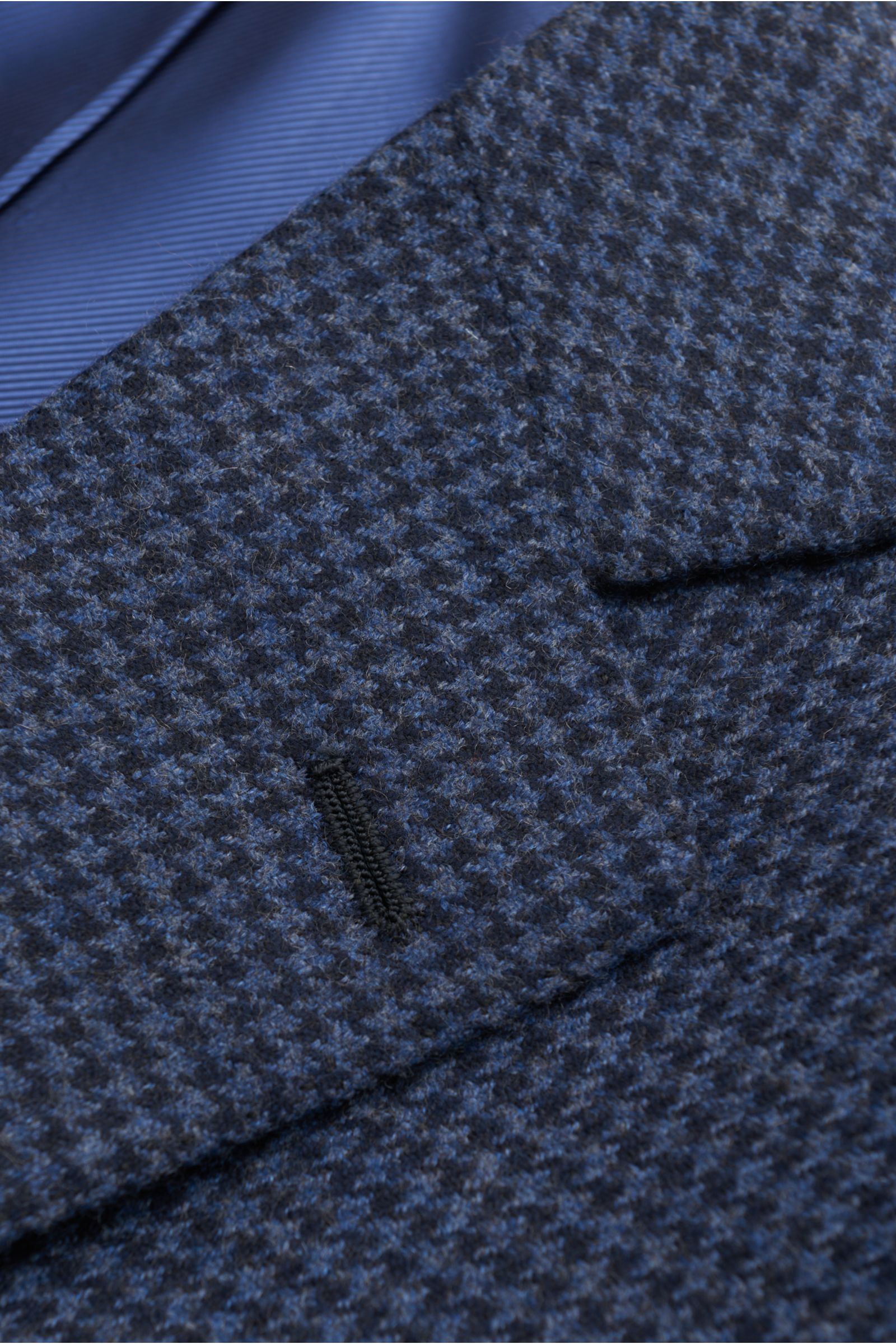 Cesare Attolini Cashmere jacket grey-blue/black checked