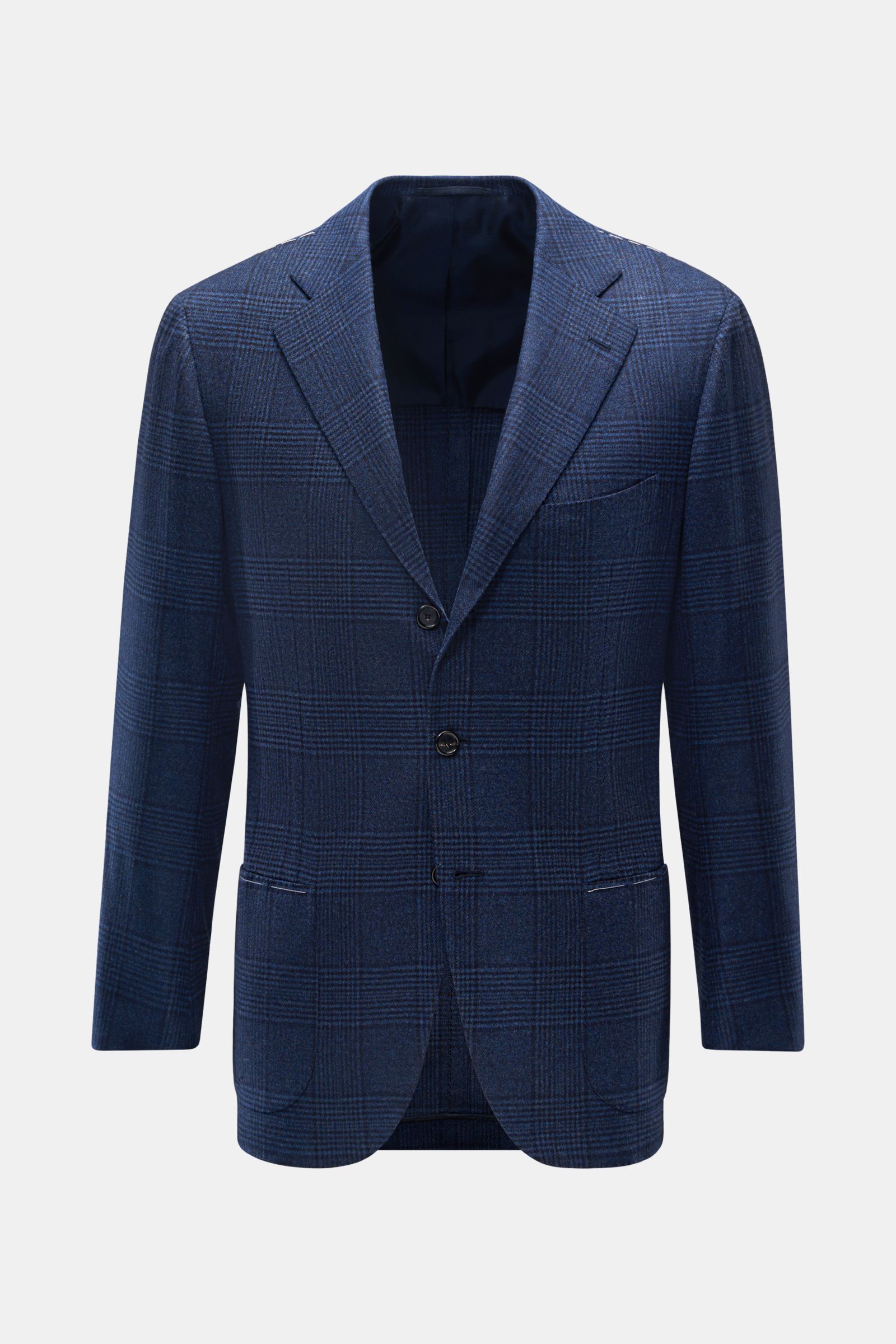 CESARE ATTOLINI smart-casual jacket navy/black checked | BRAUN Hamburg