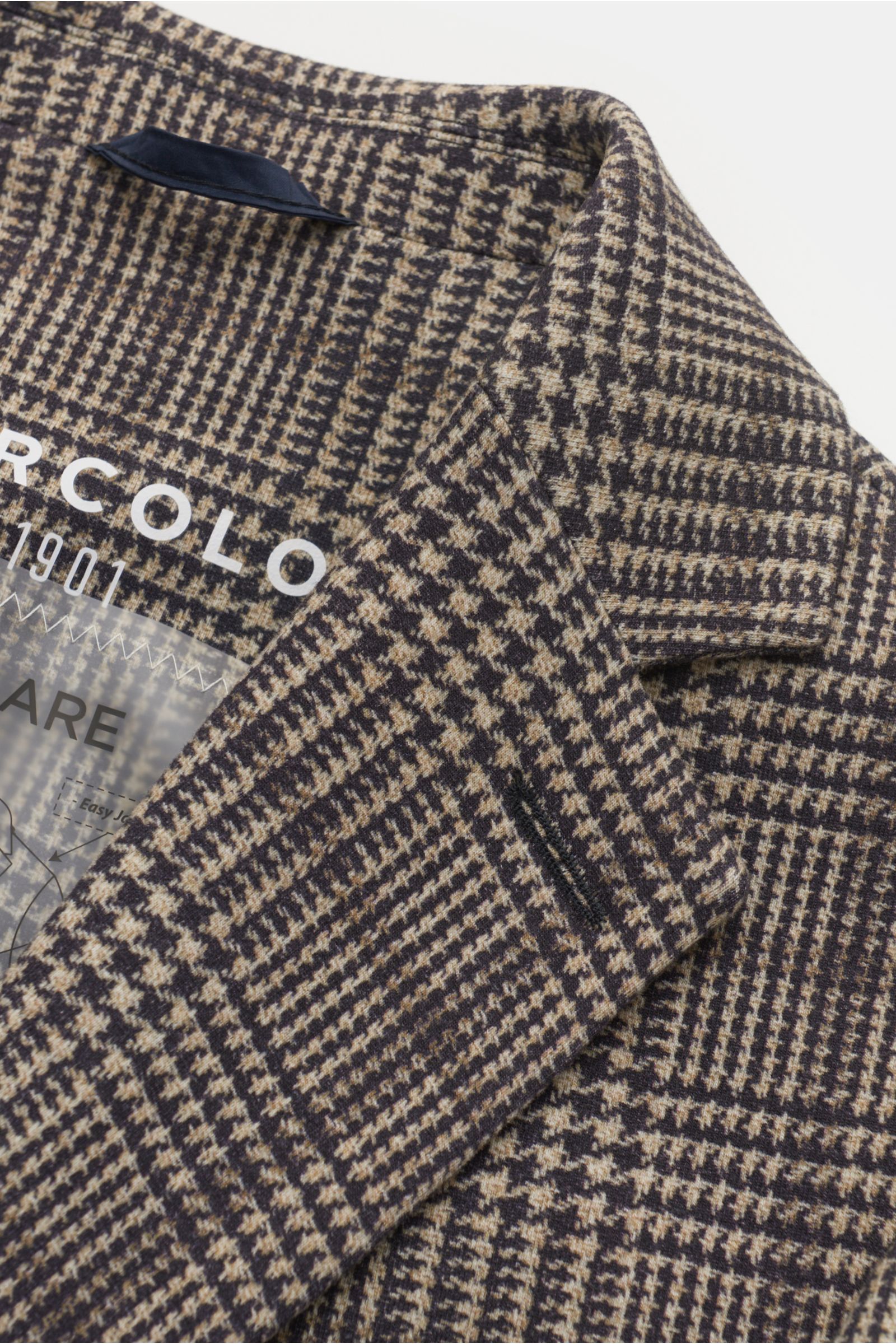 Circolo 1901 Jersey-Sakko beige/schwarz kariert