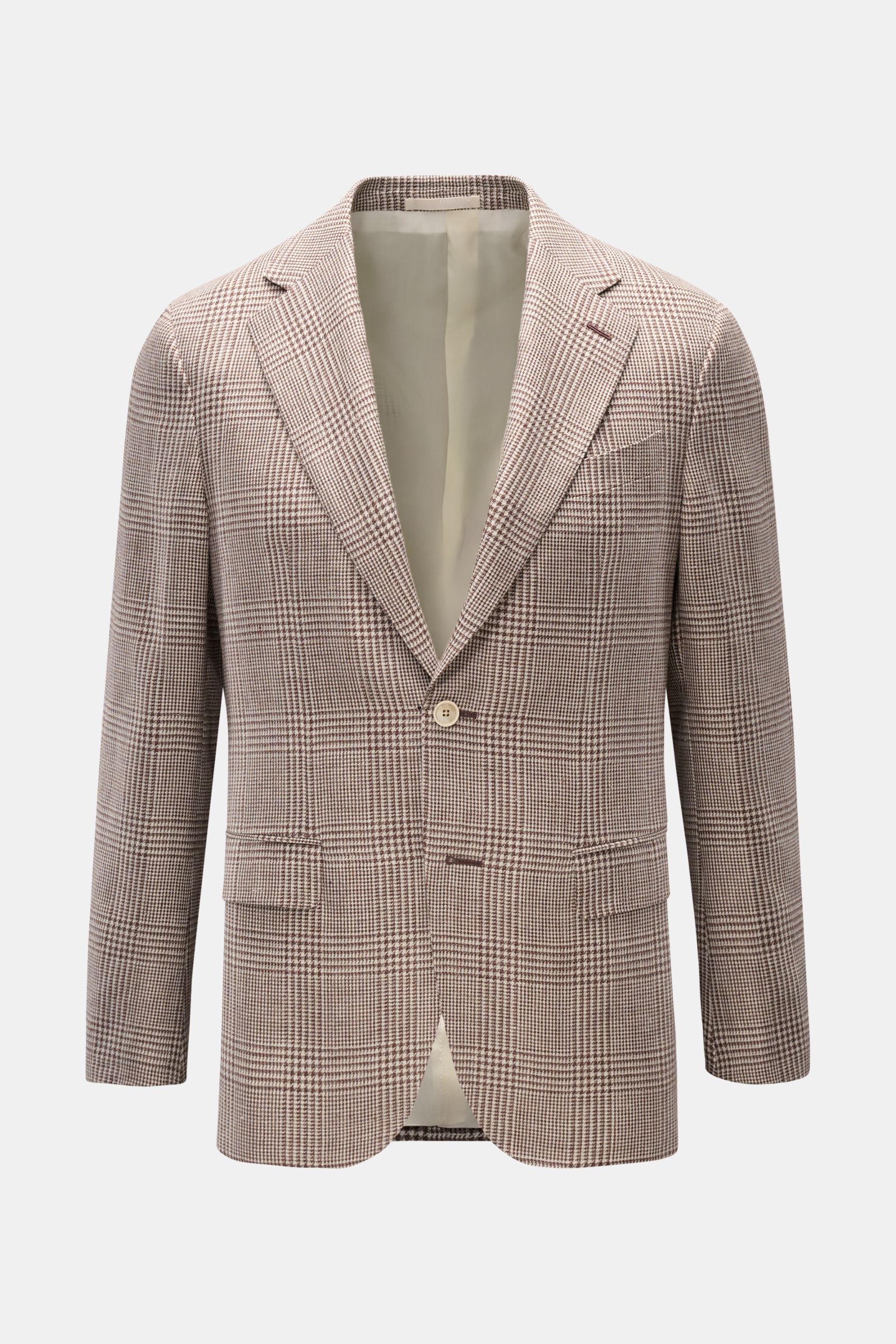 Caruso Sakko 'Aida' braun/sand kariert