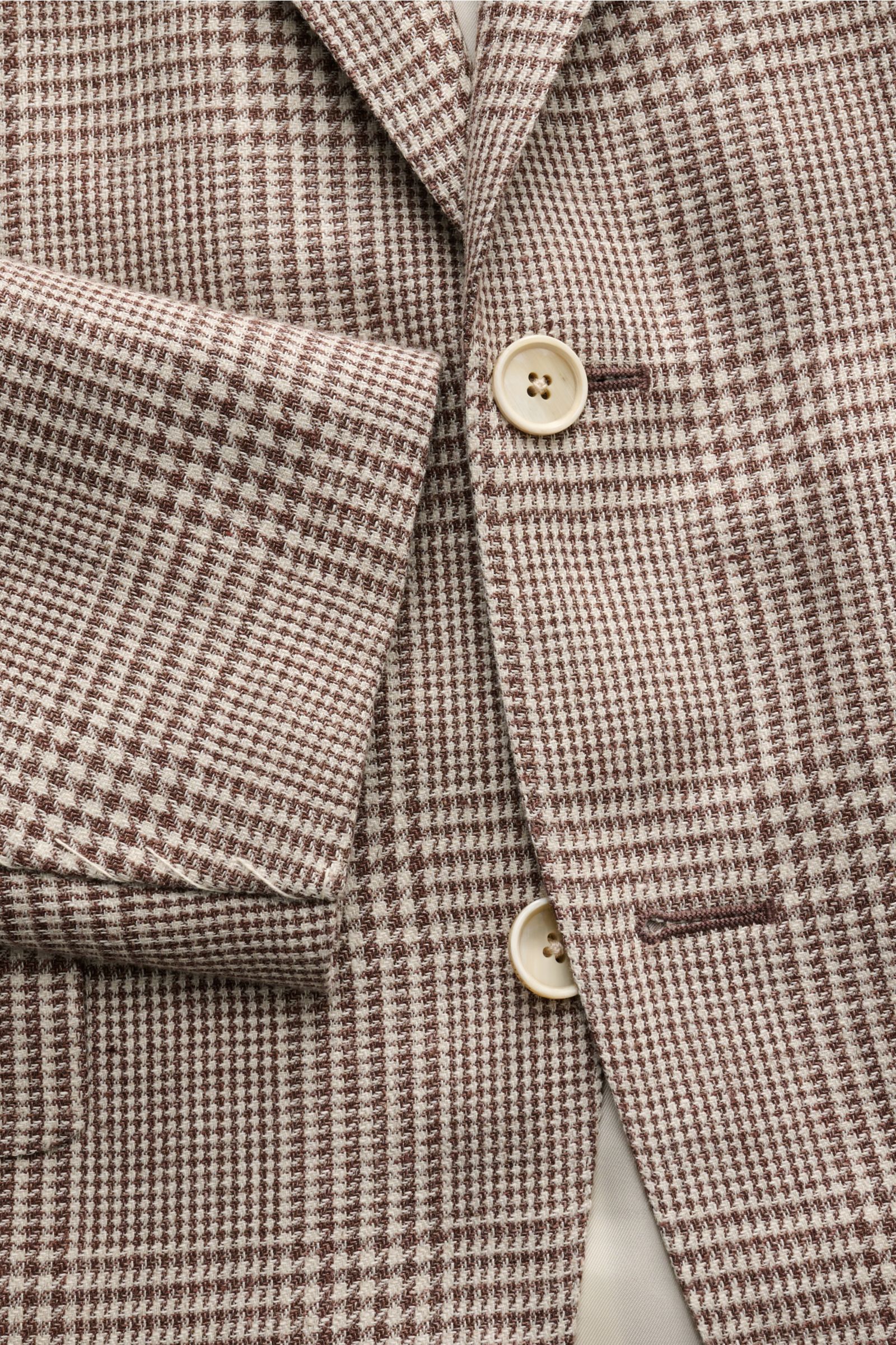 Caruso Sakko 'Aida' braun/sand kariert