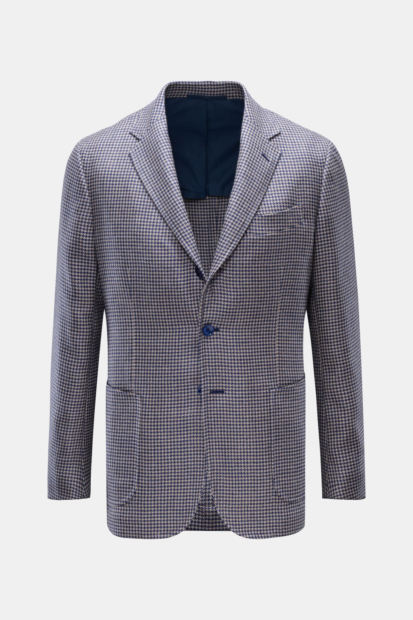 Stile Latino Sakko 'Vincenzo' navy/sand kariert