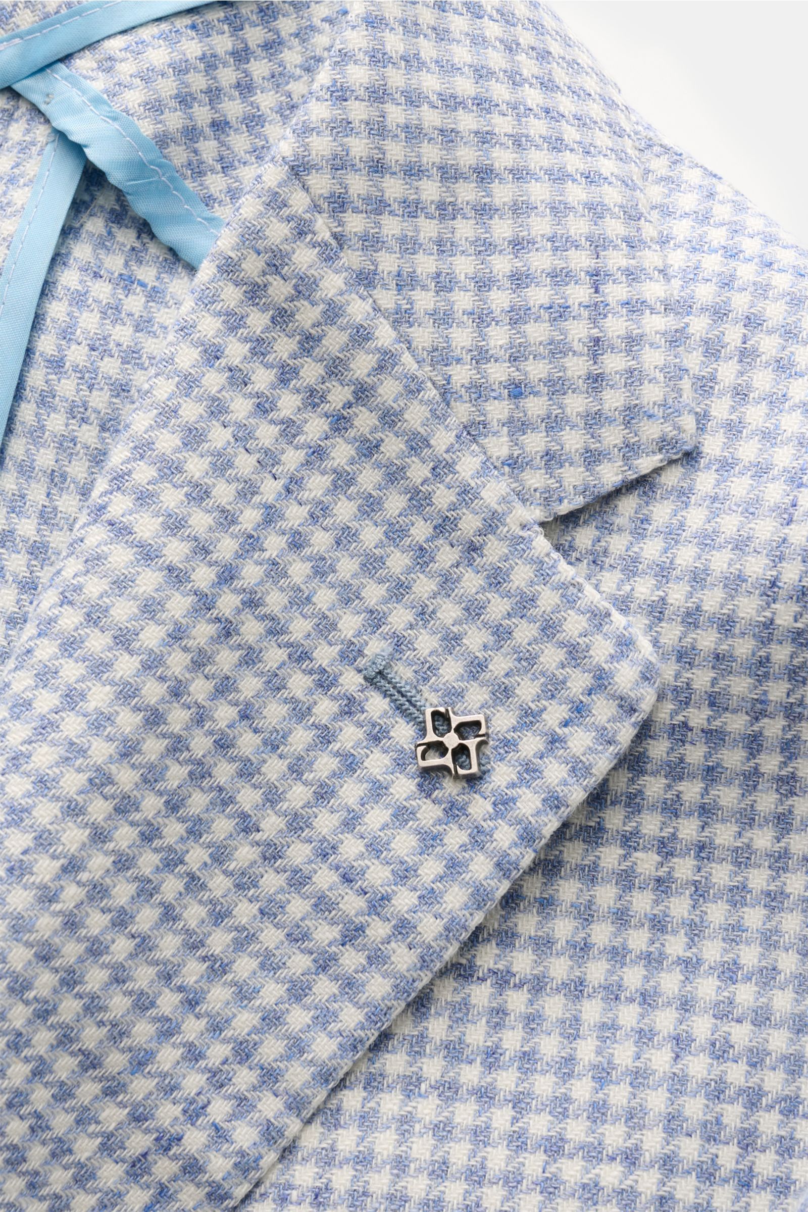 Tagliatore Smart-casual jacket smoky blue/off-white checked