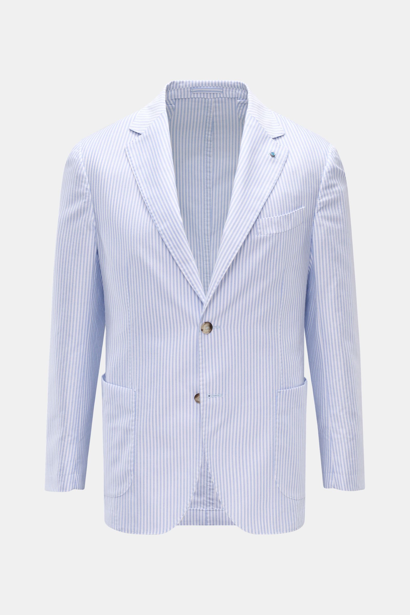 Giampaolo Sakko hellblau/weiß gestreift