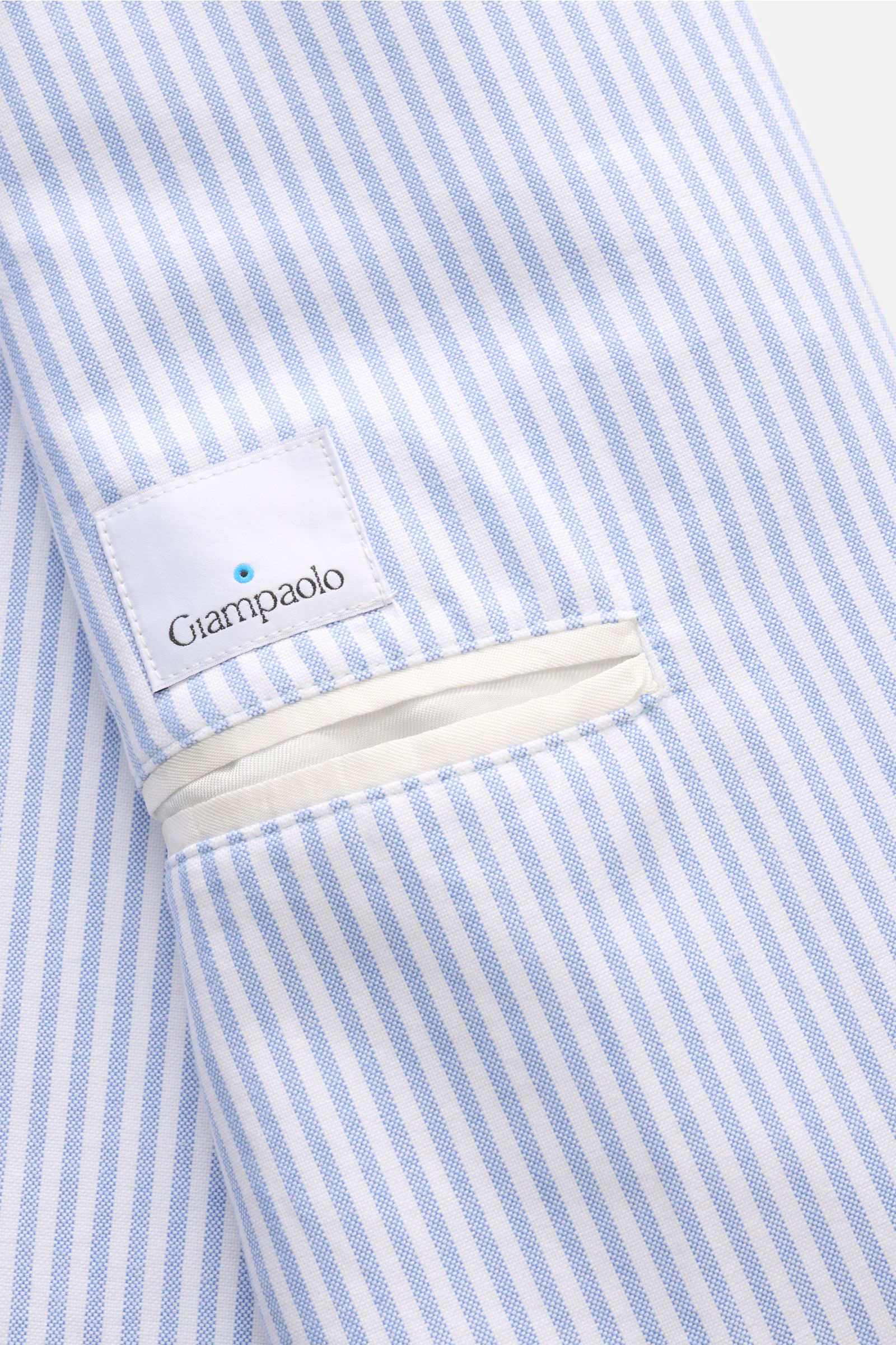 Giampaolo Sakko hellblau/weiß gestreift