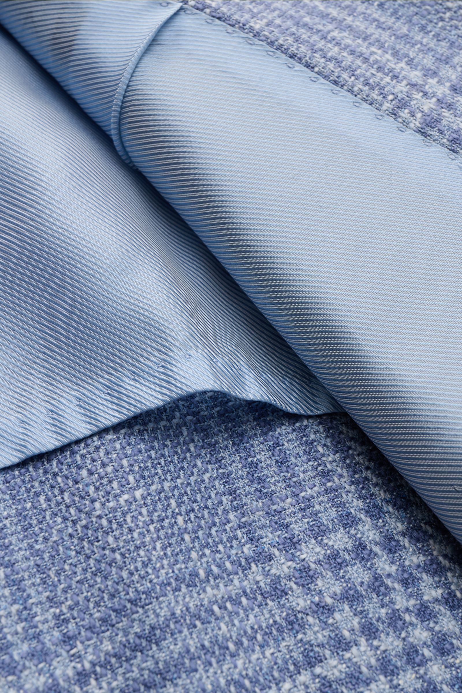 Cesare Attolini Sakko blau/rauchblau kariert