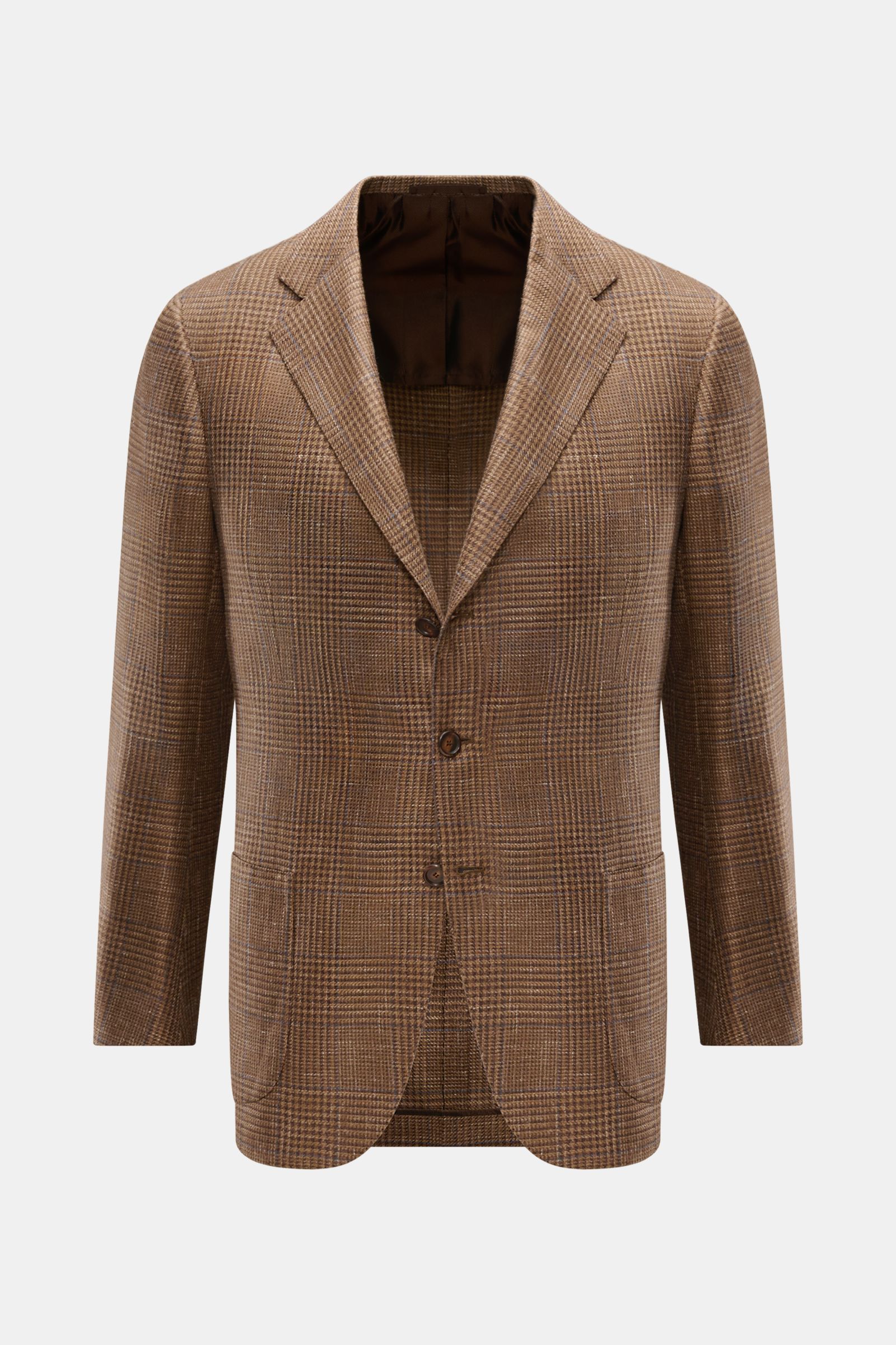 Cesare Attolini Sakko braun/dunkelbraun kariert