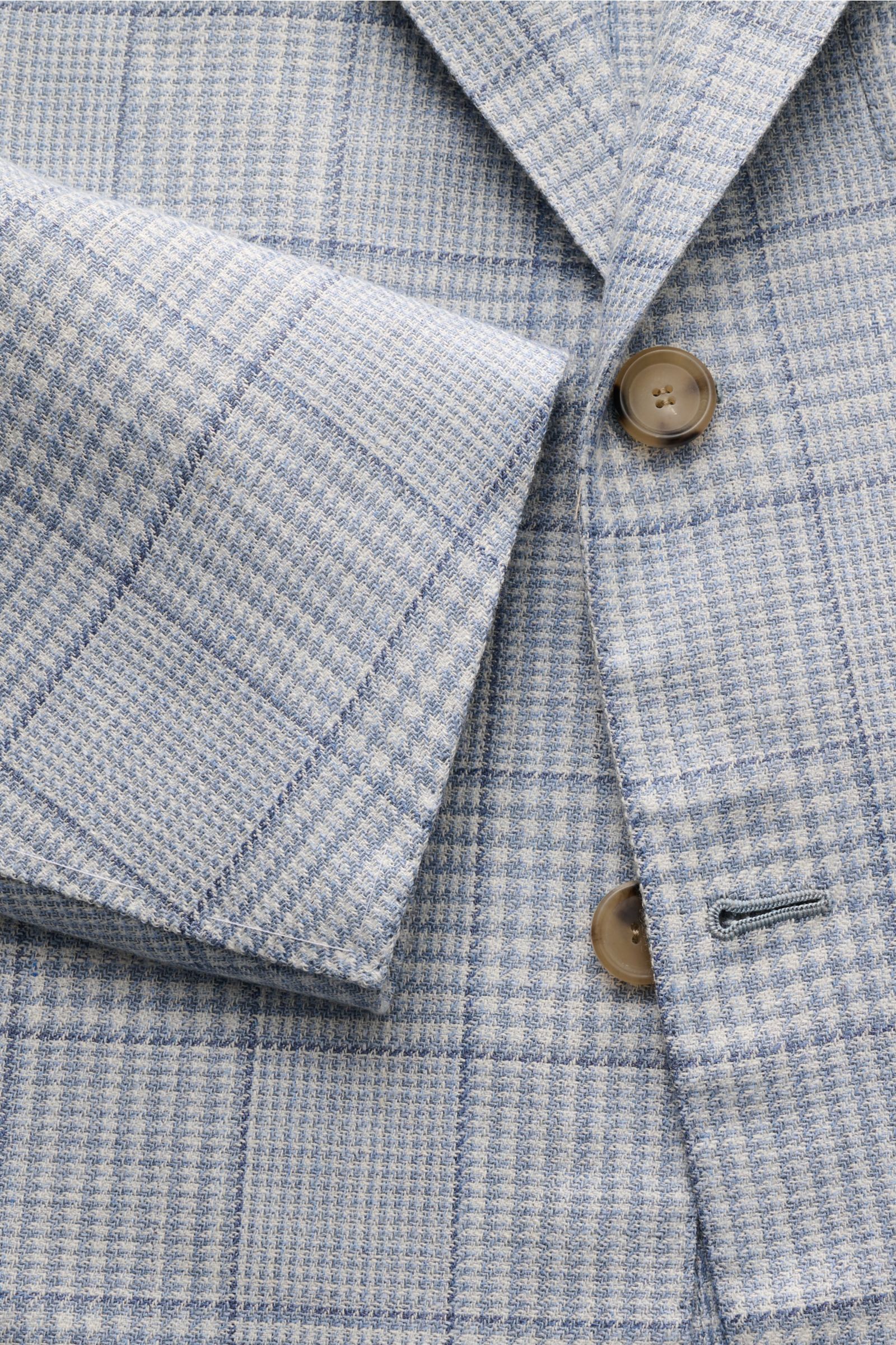 Cesare Attolini Sakko rauchblau/creme kariert