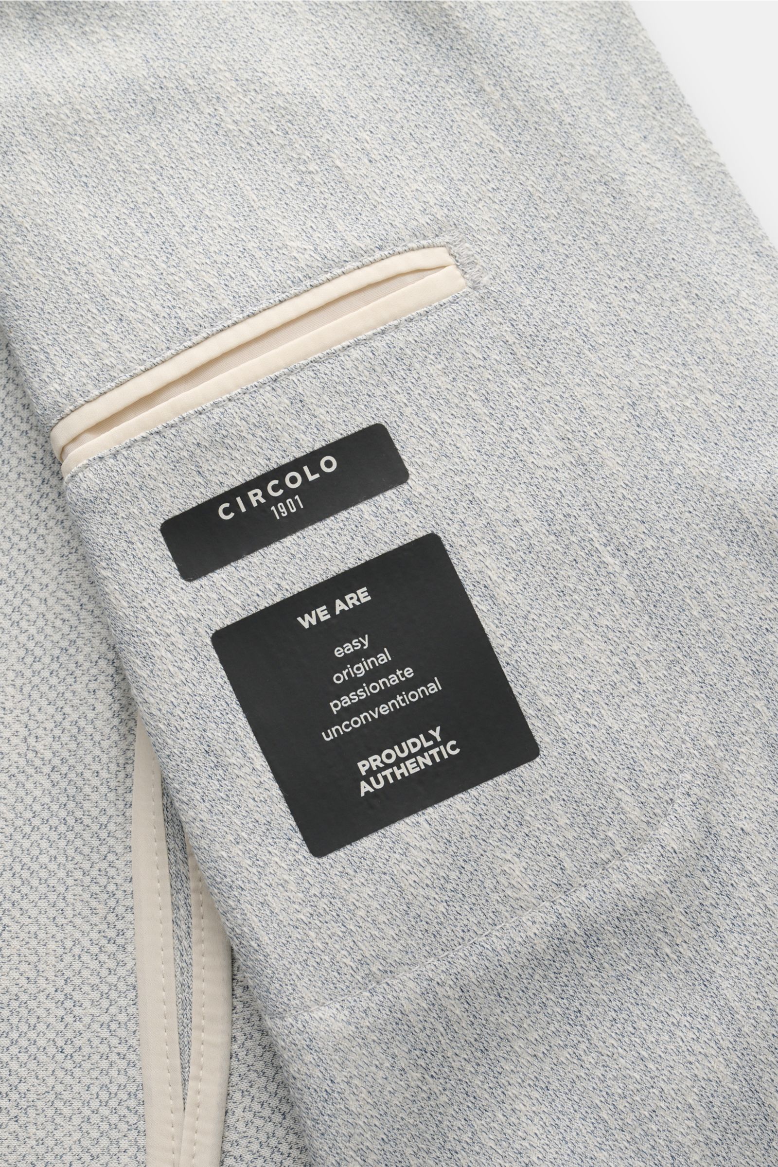 Circolo 1901 Jersey-Sakko rauchblau meliert