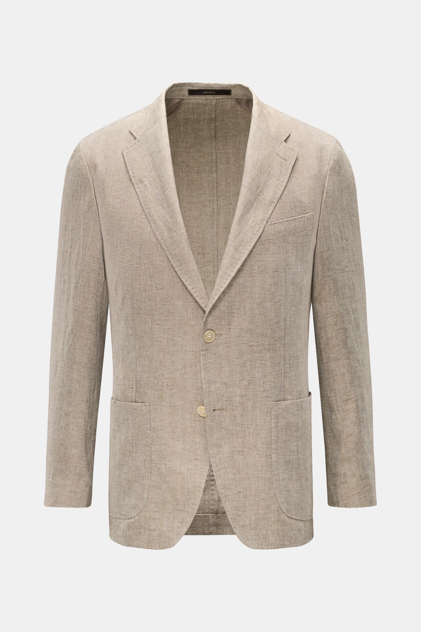 Windsor Linen jacket 'Giro' beige patterned