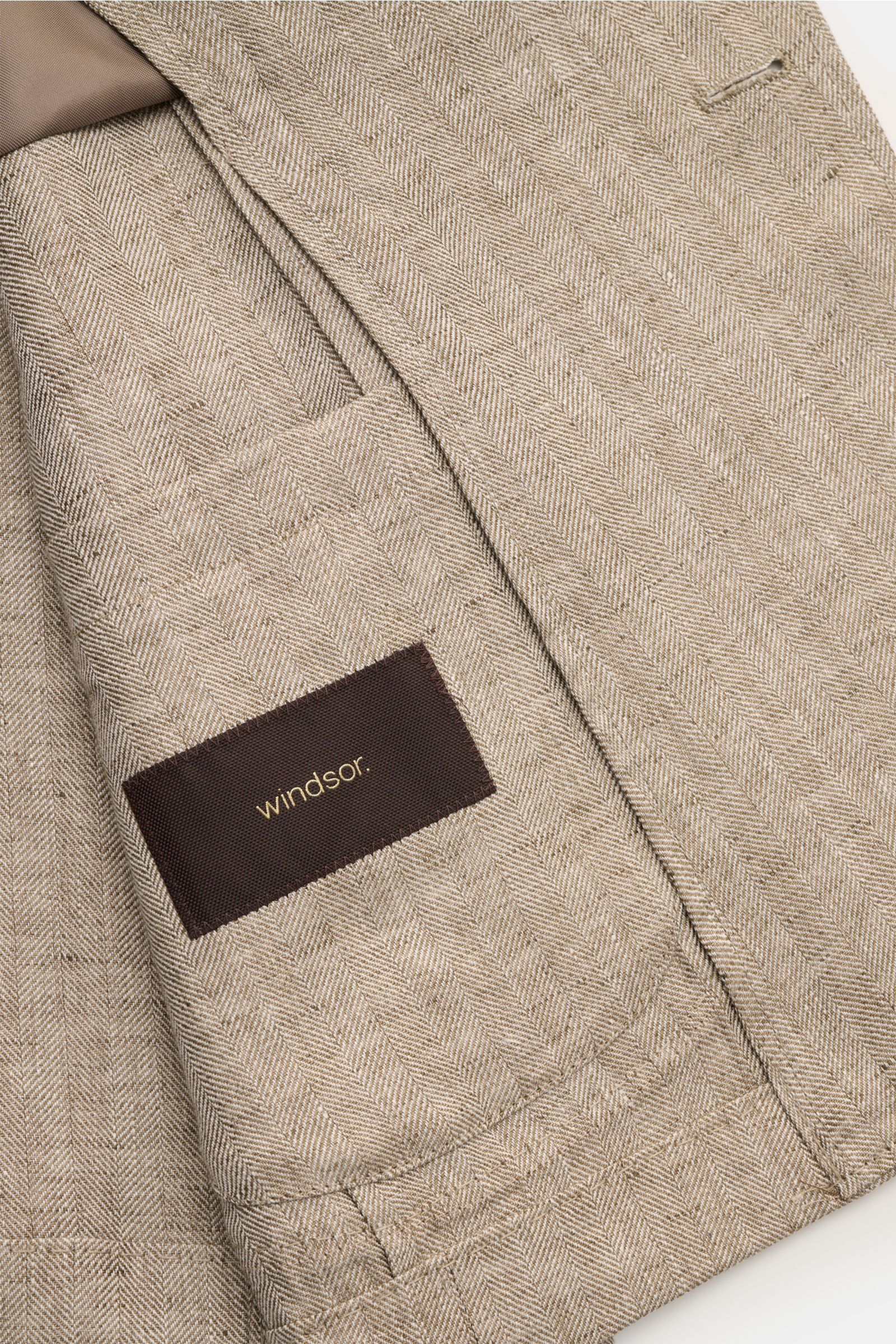 Windsor Linen jacket 'Giro' beige patterned