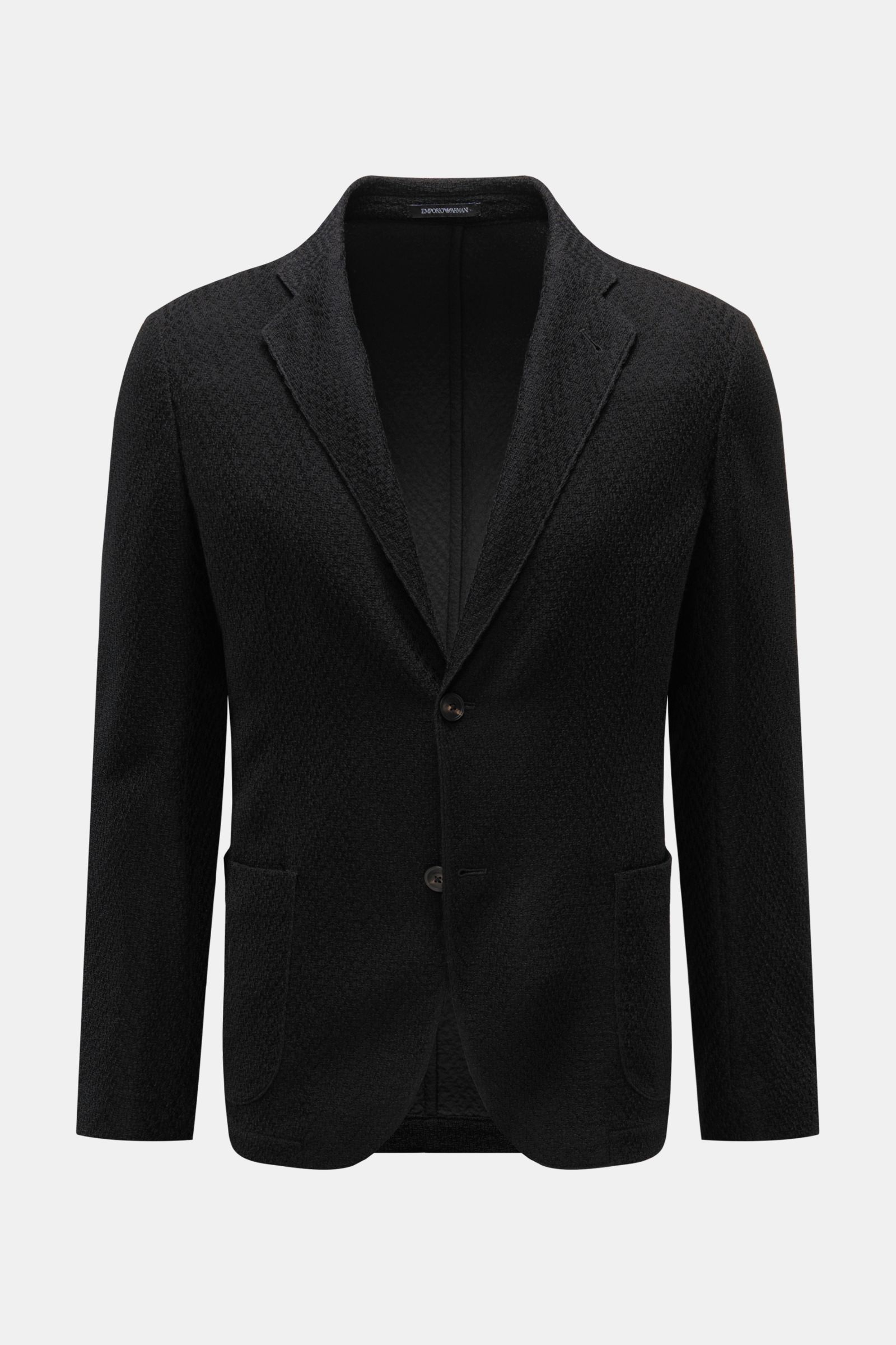 EMPORIO ARMANI knit blazer black | BRAUN Hamburg