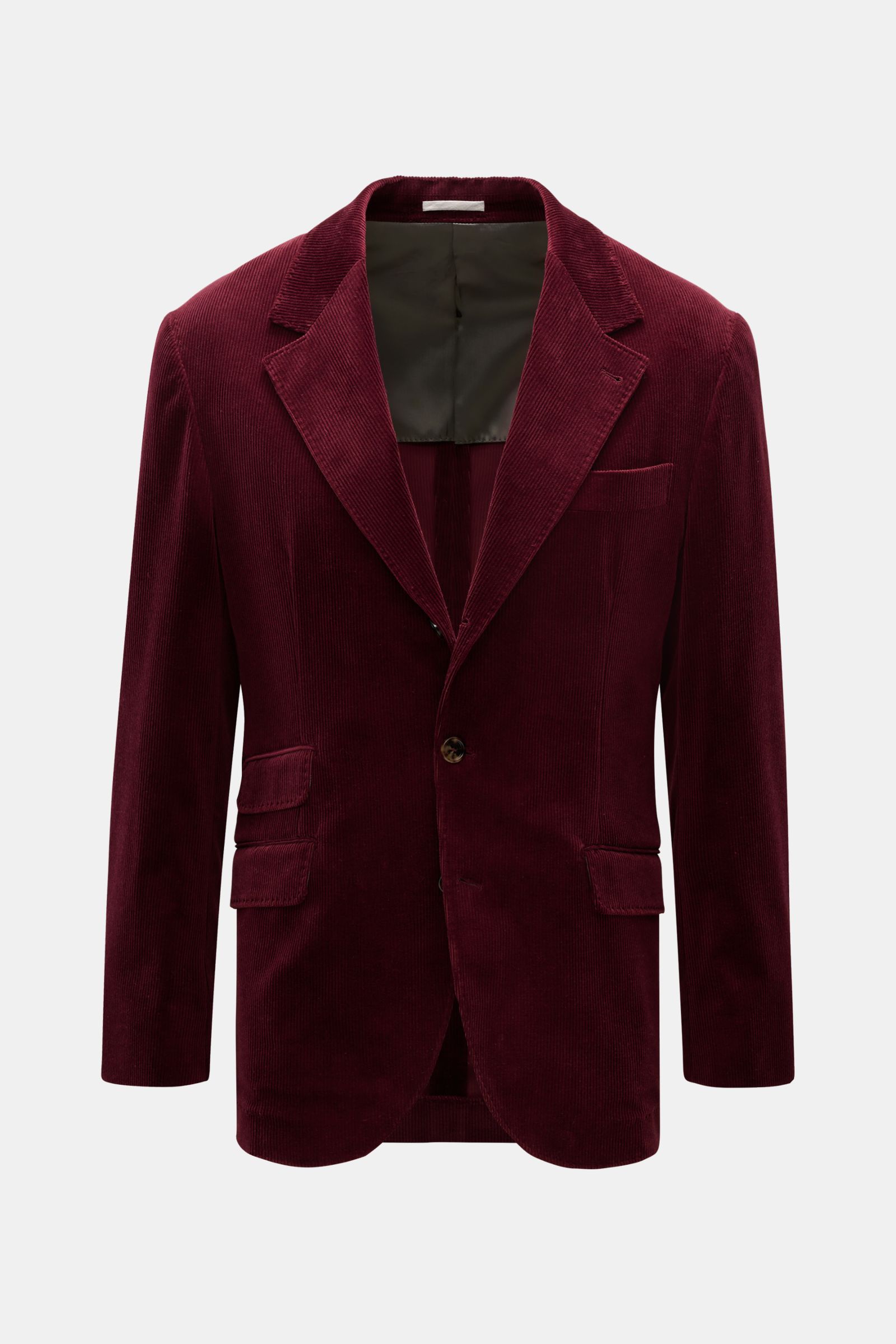 BRUNELLO CUCINELLI corduroy smart-casual jacket burgundy