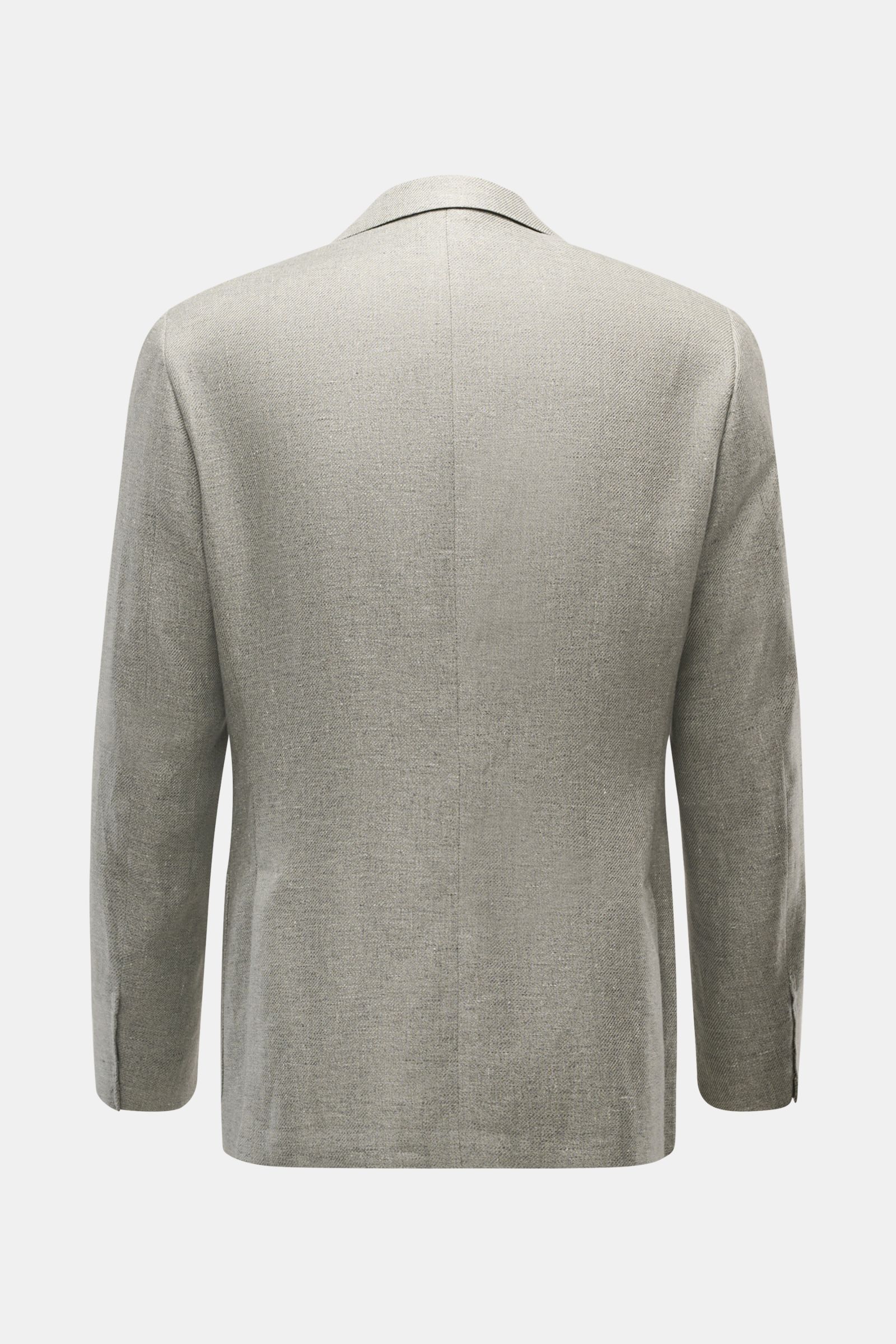 Back view of Corneliani Smart-casual jacket sage mottled in lightweight lyocell and linen with slim fit and step lapel.

Description: 
Superlative style from CORNELIANI: in an optimal fit made with Italian expertise, this smart-casual jacket in lightwe