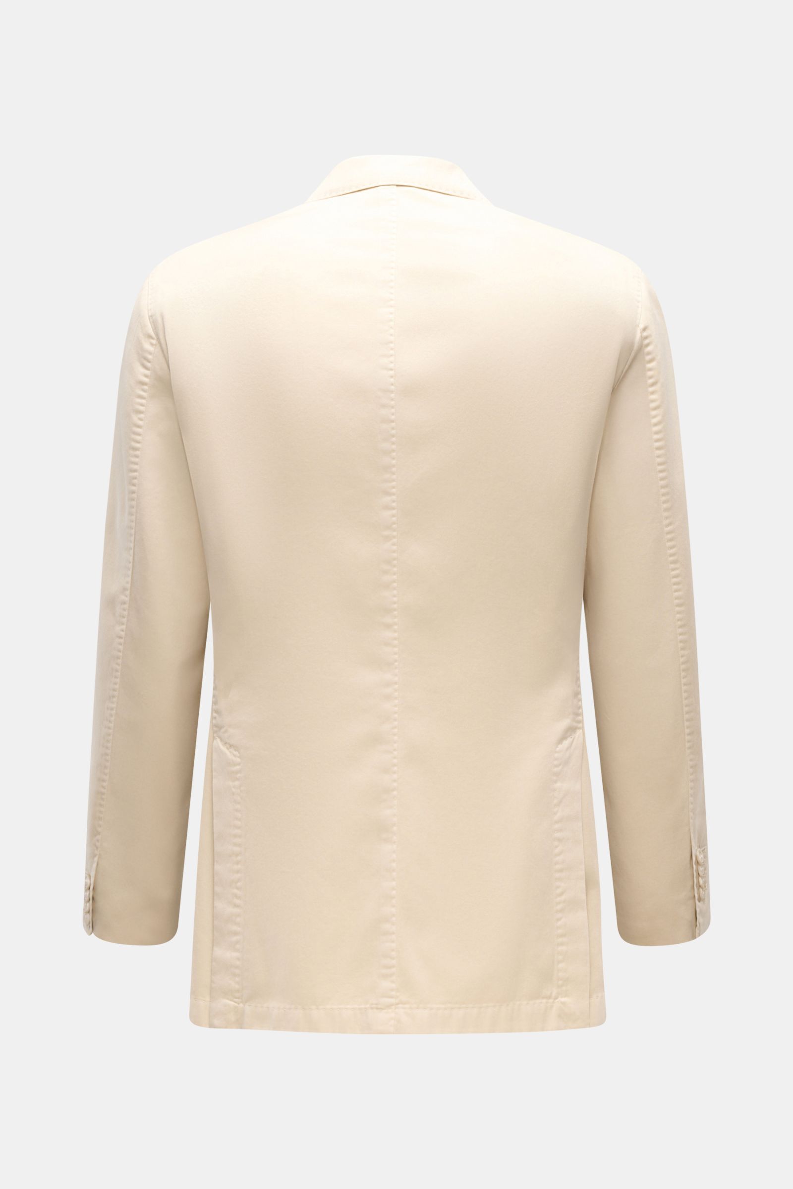 Boglioli Sakko 'K. Jacket' sand, Rückansicht, Slim Fit Unconstructed Design aus Baumwolle-Lyocell-Cashmere, tailliert mit Seitenschlitzen.