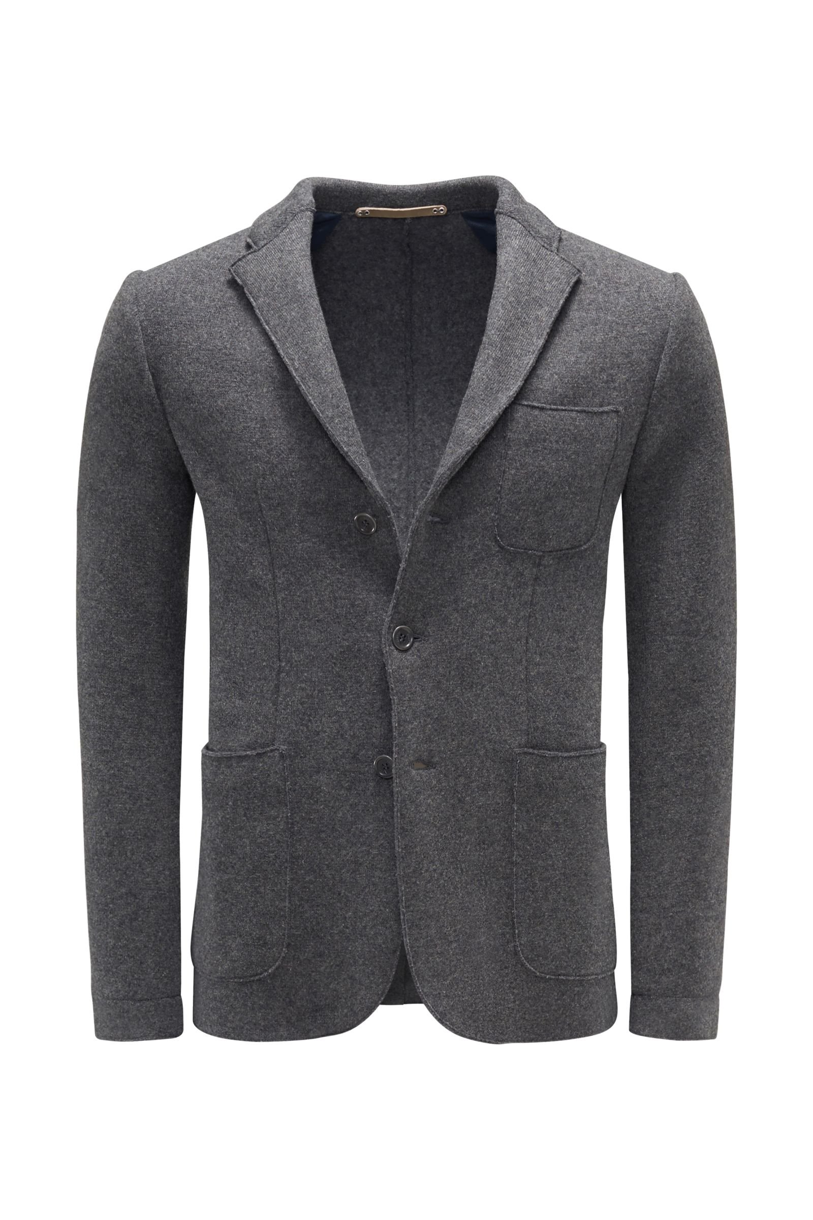 Knit blazer dark grey