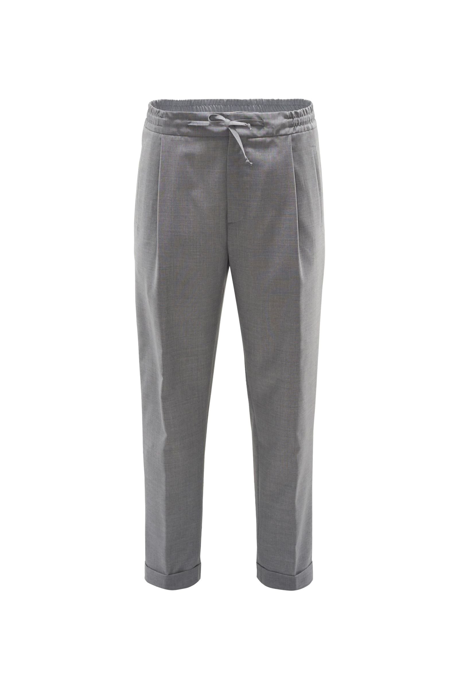 Wool jogger pants 'Miami' light grey