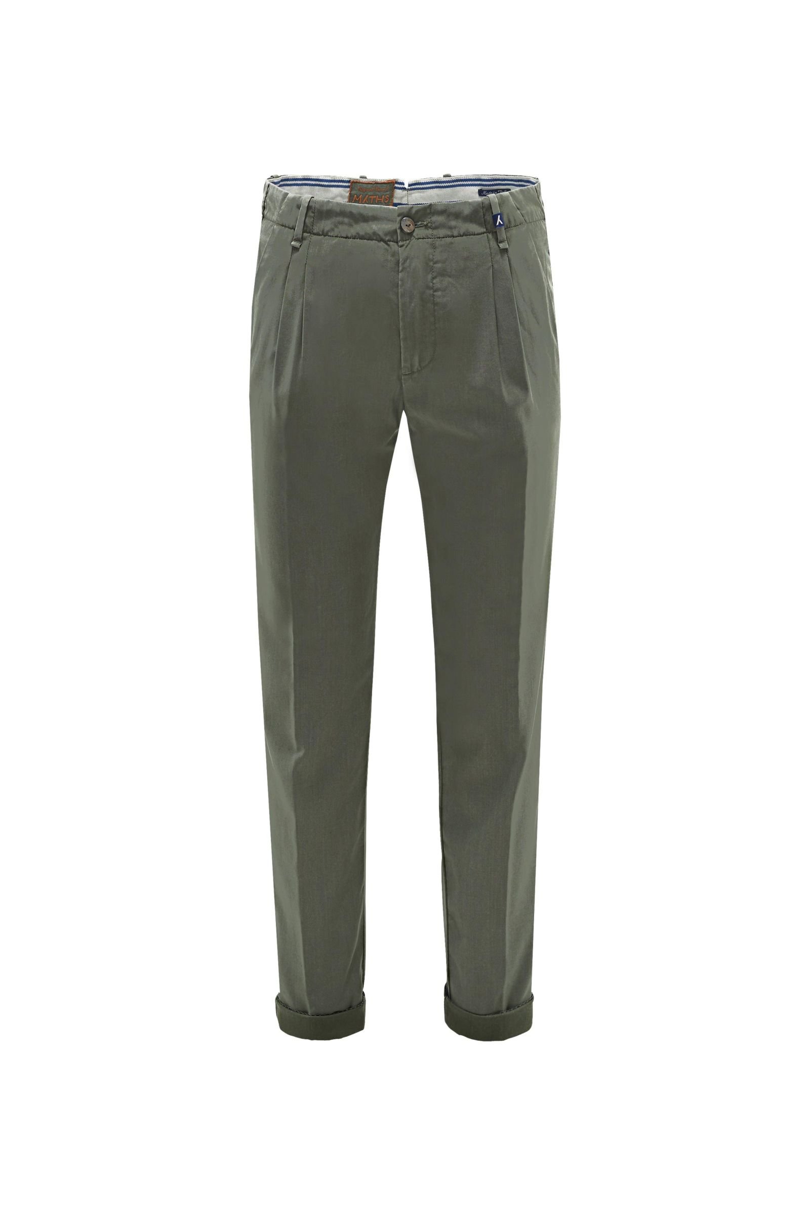 Wool trousers olive