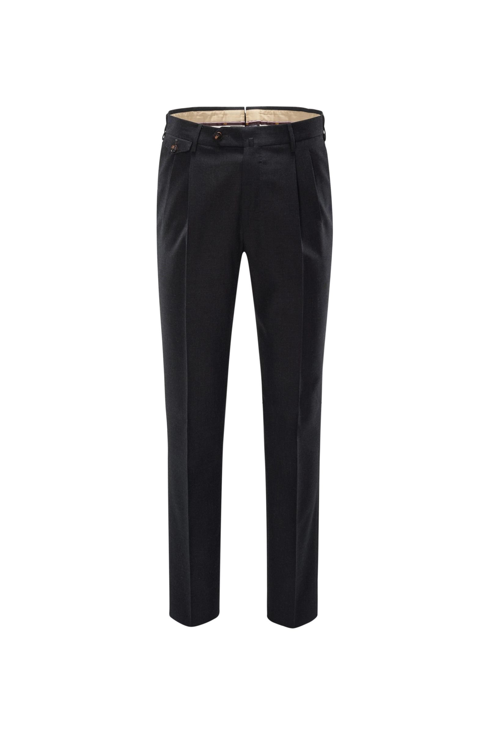 Wool trousers 'The Draper Gentleman Fit' anthracite