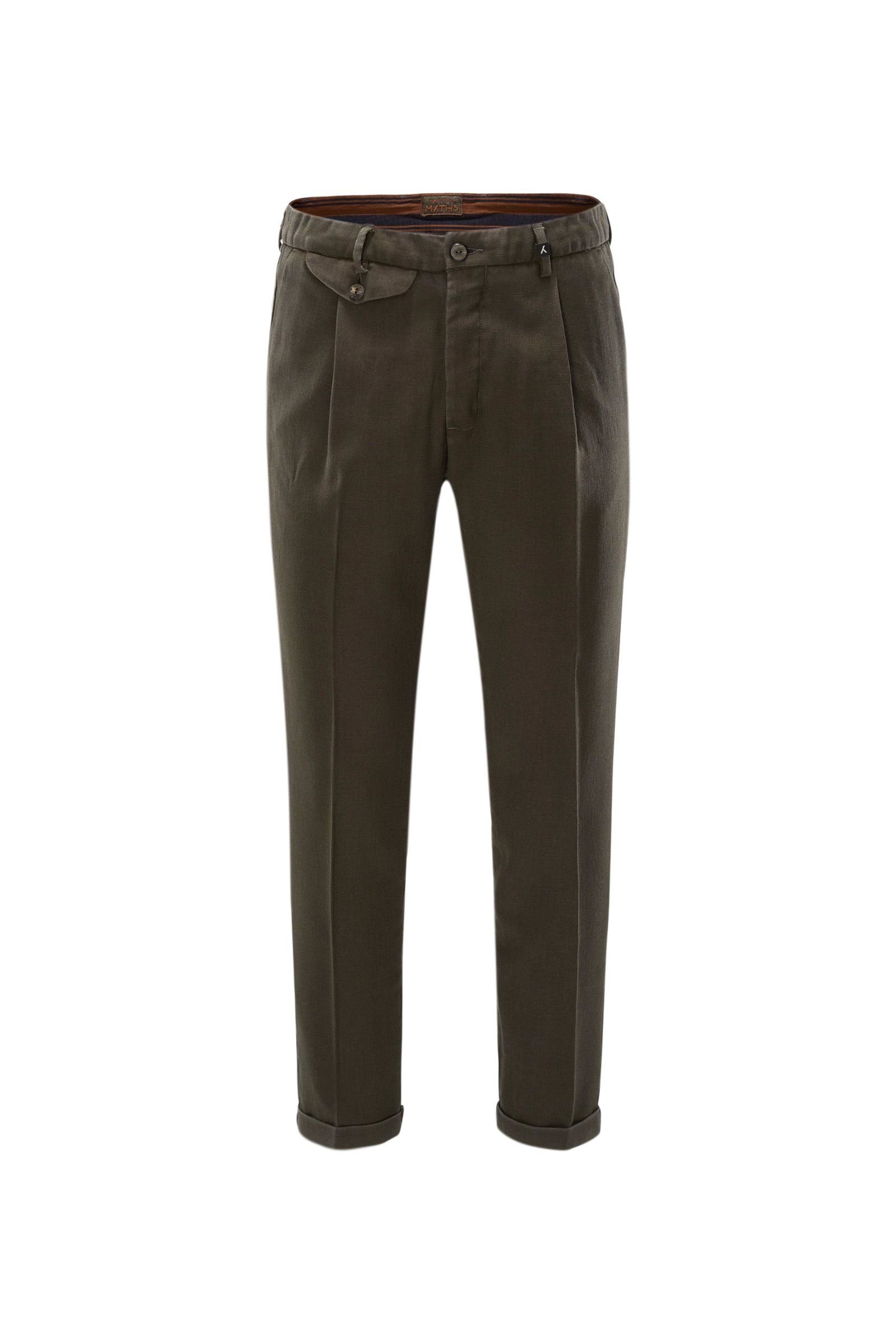 Wool trousers olive