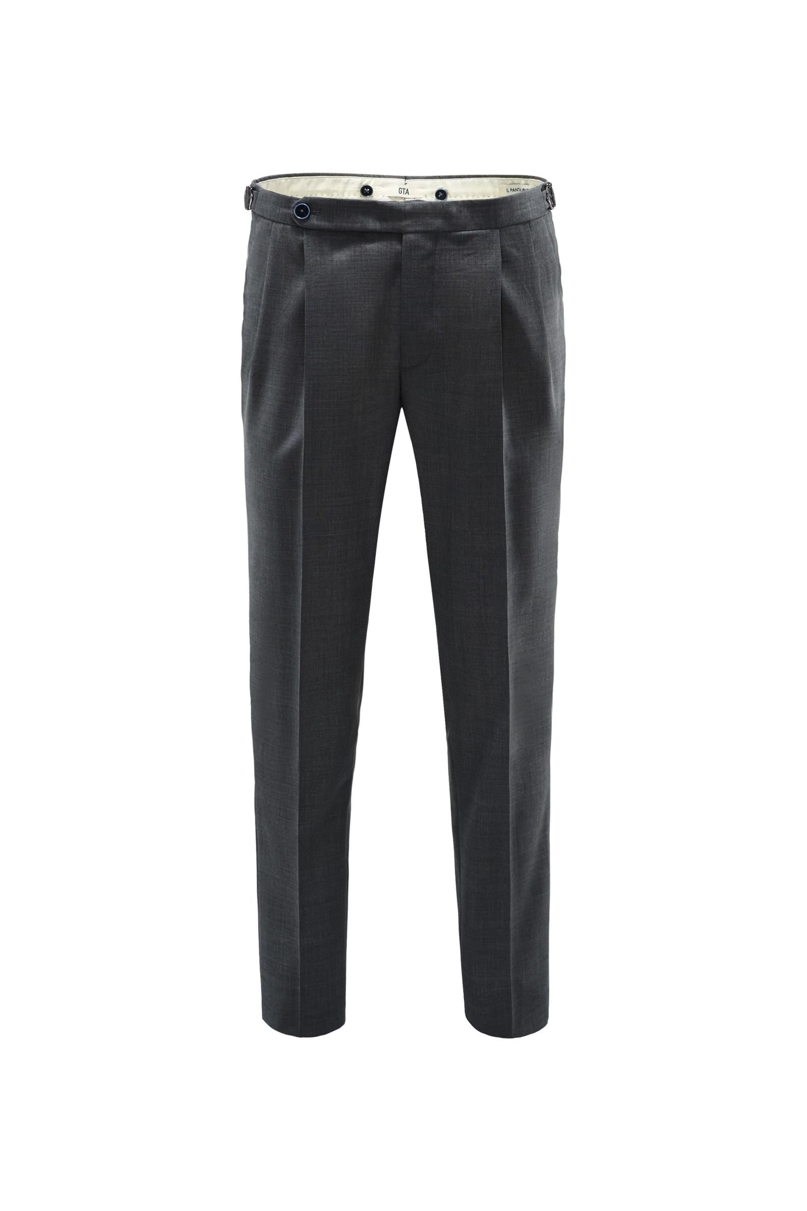Wool trousers 'Herrick' anthracite