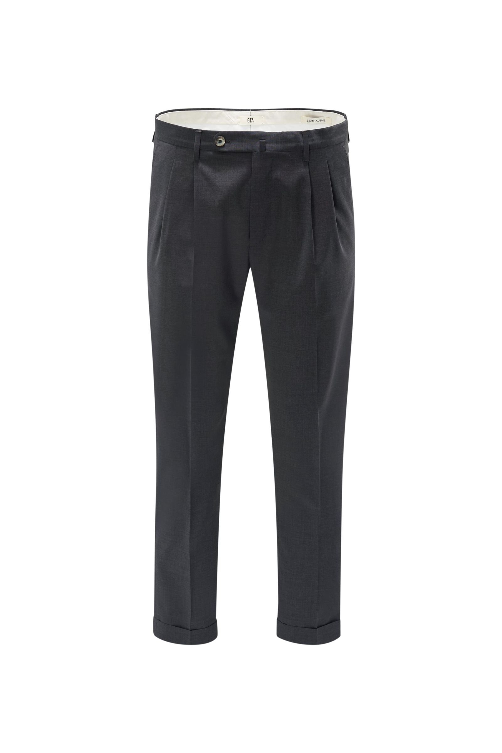 Wool trousers 'Luca' anthracite