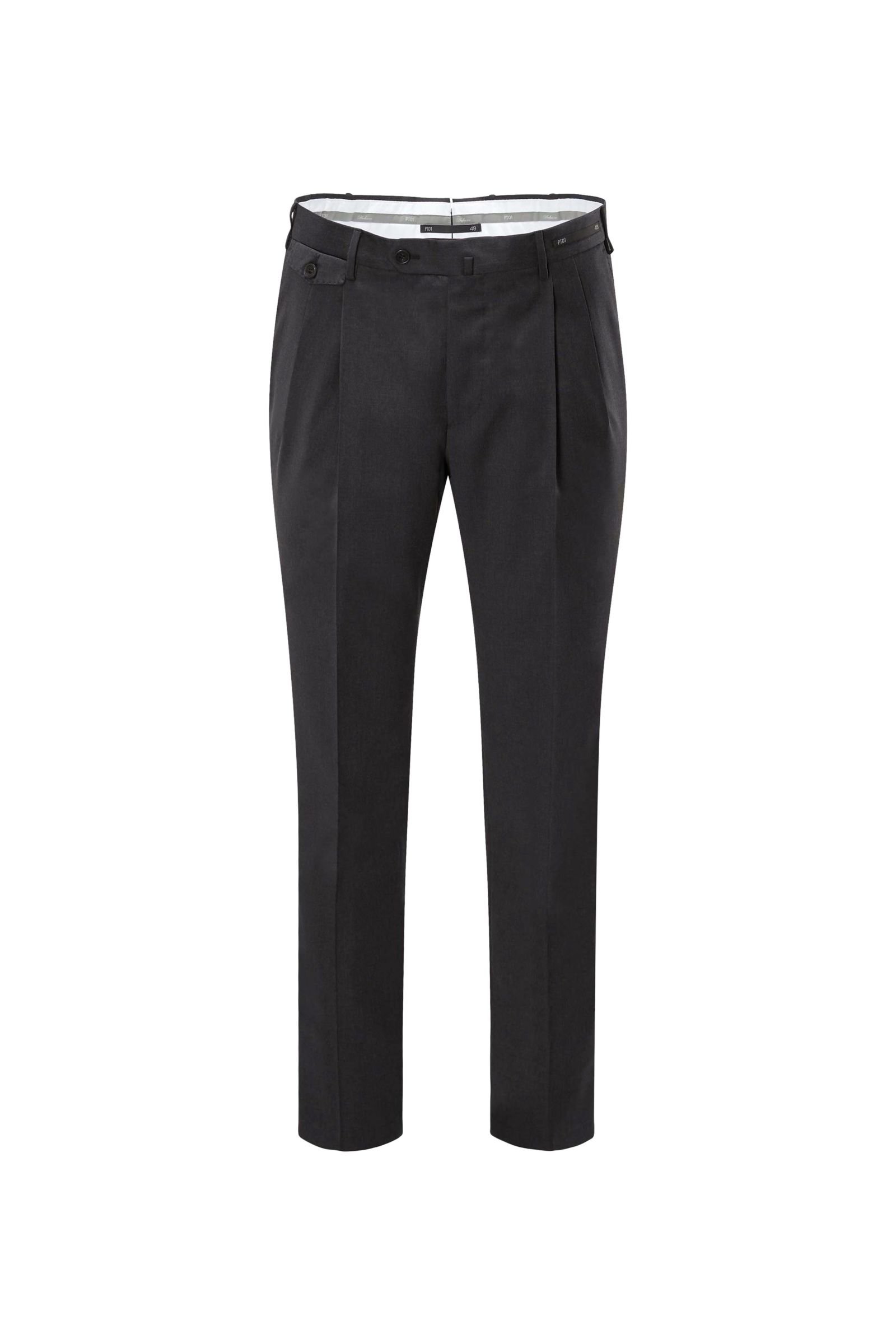 Wool trousers 'Gentleman Fit' anthracite