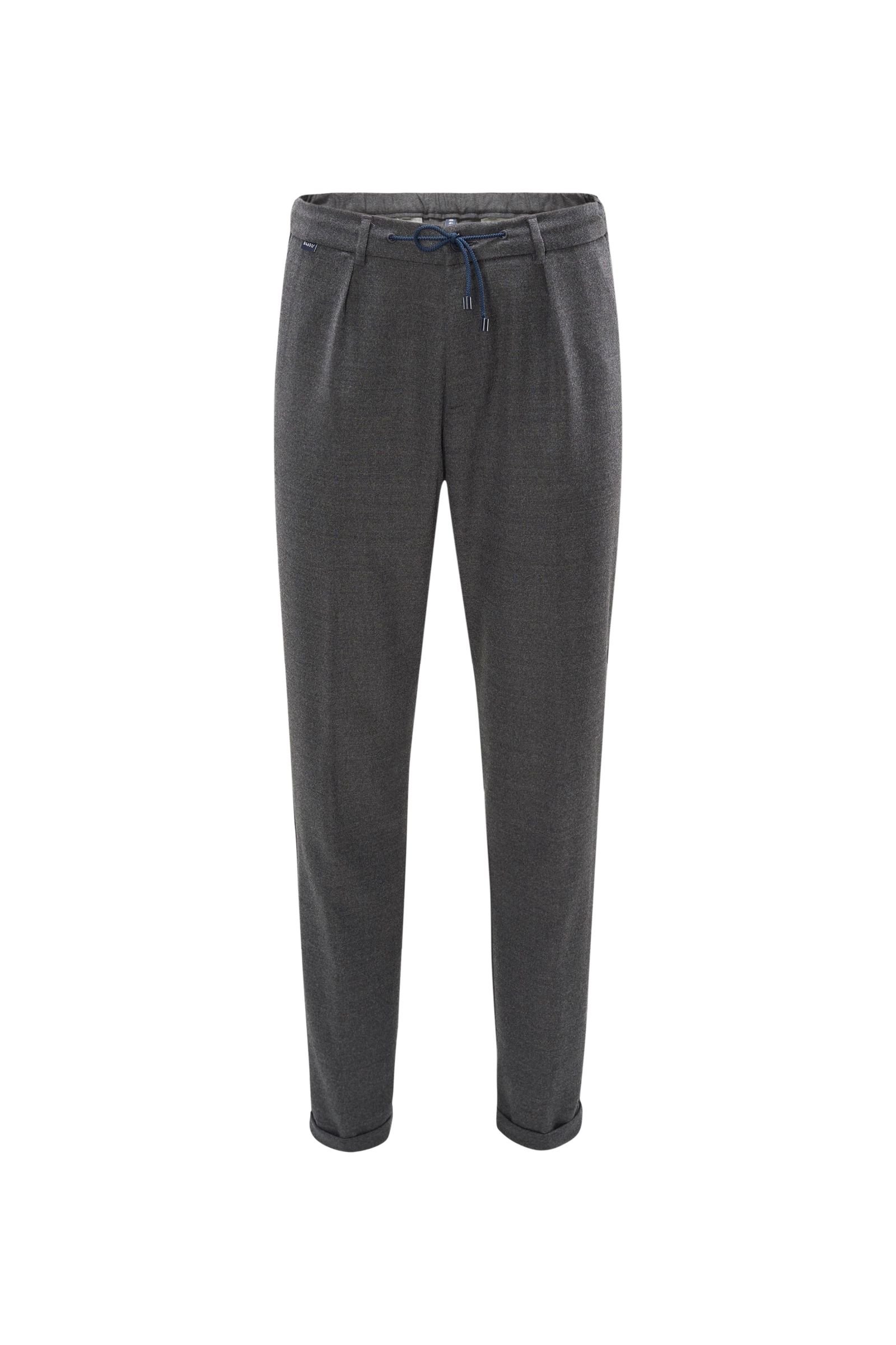 Wool jogger pants dark grey