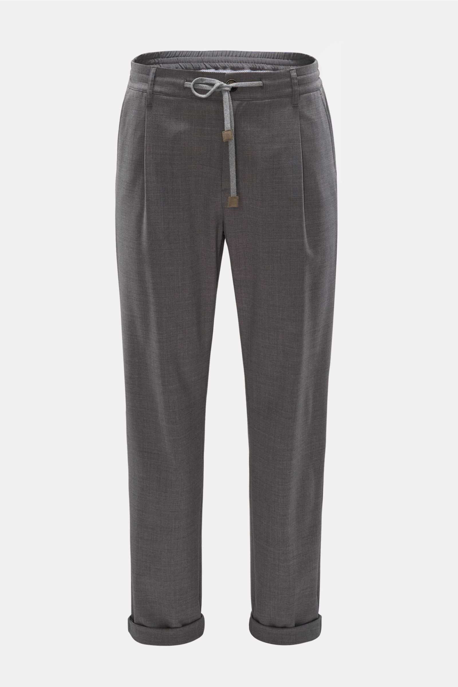 Wool jogger pants grey