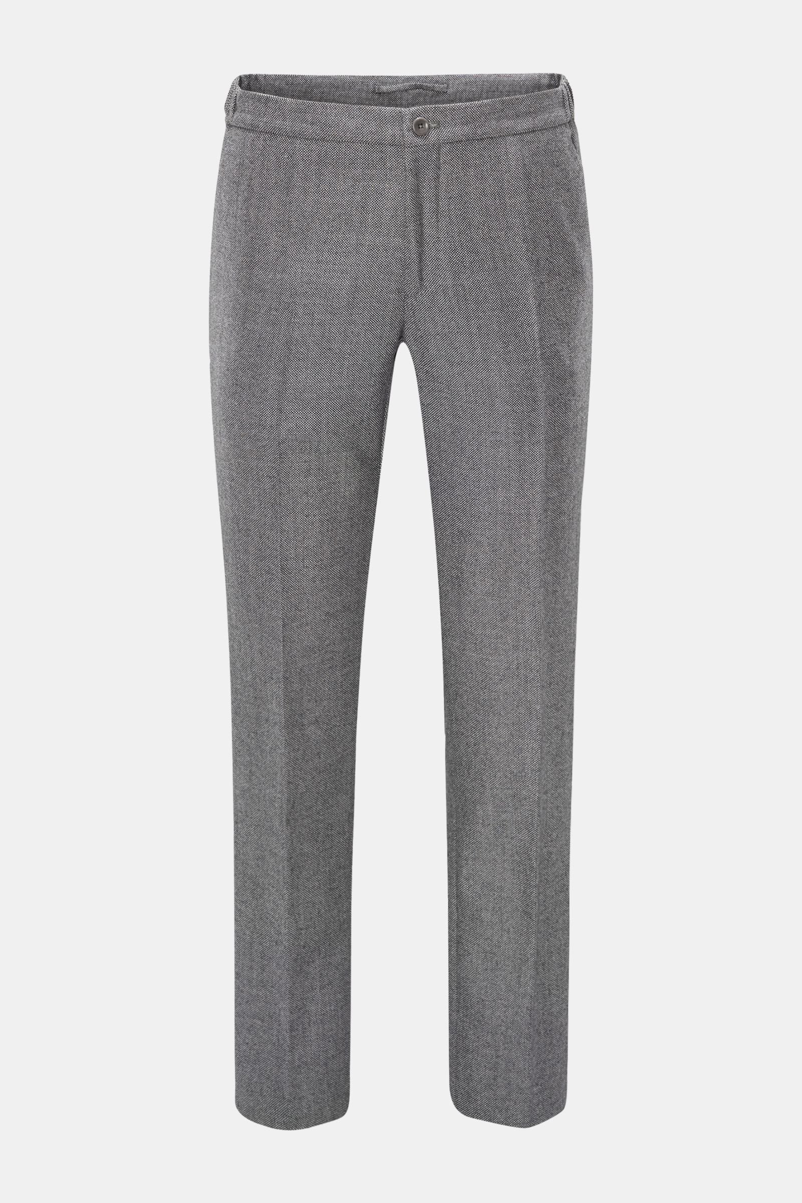 Wool jogger pants 'Slim Fit' grey
