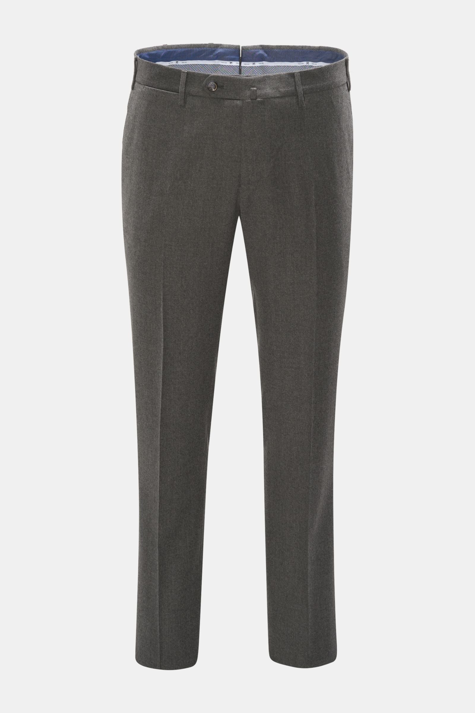 Wool trousers 'Slim Fit' grey 