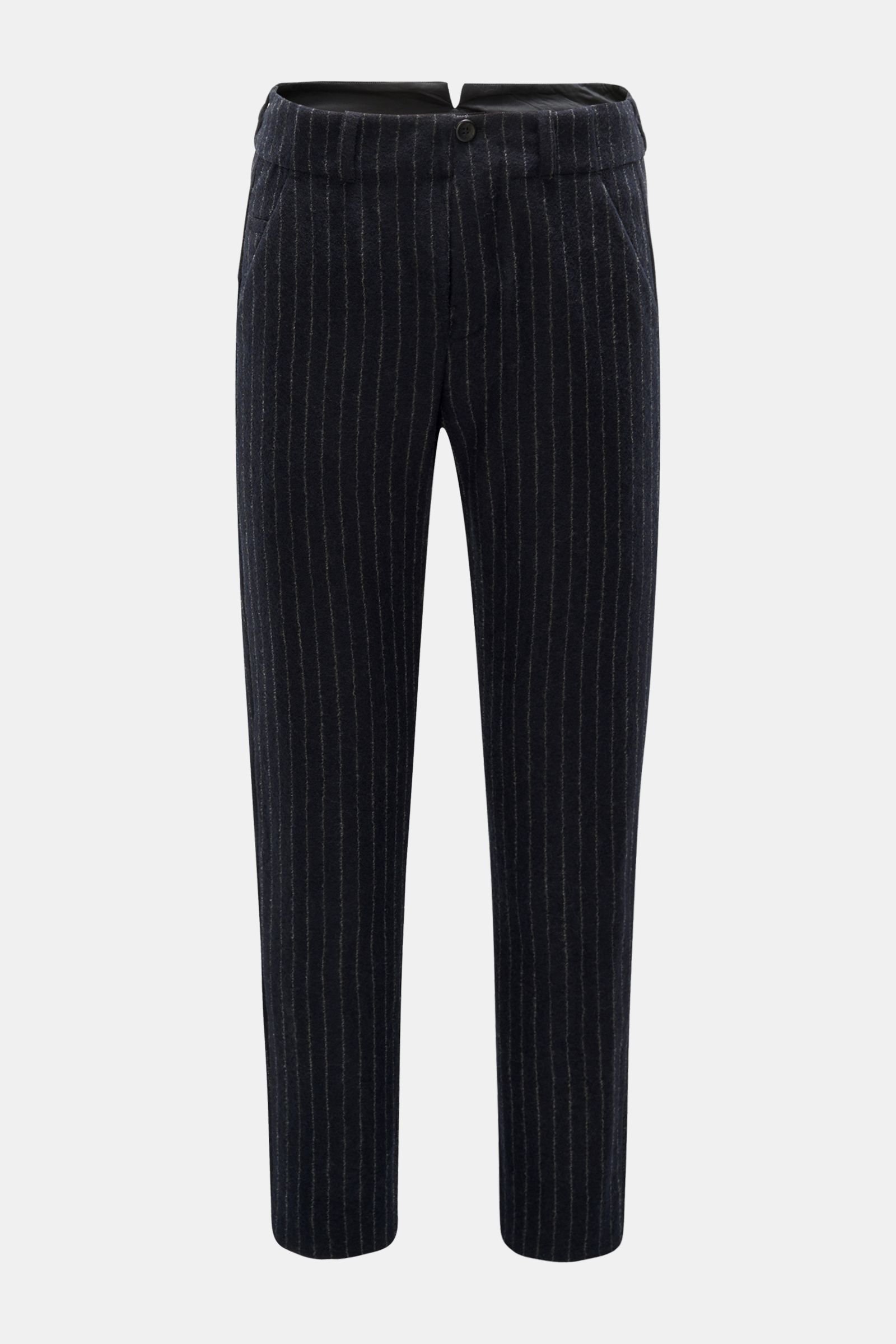 Wool trousers 'Tra21ck.5027' navy/grey striped