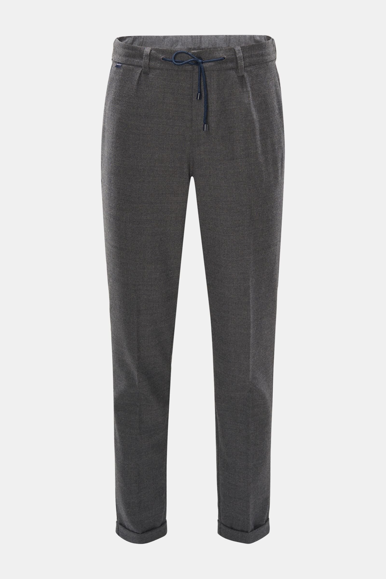 Flannel jogger pants 'Smart Joggpant Flan' dark grey