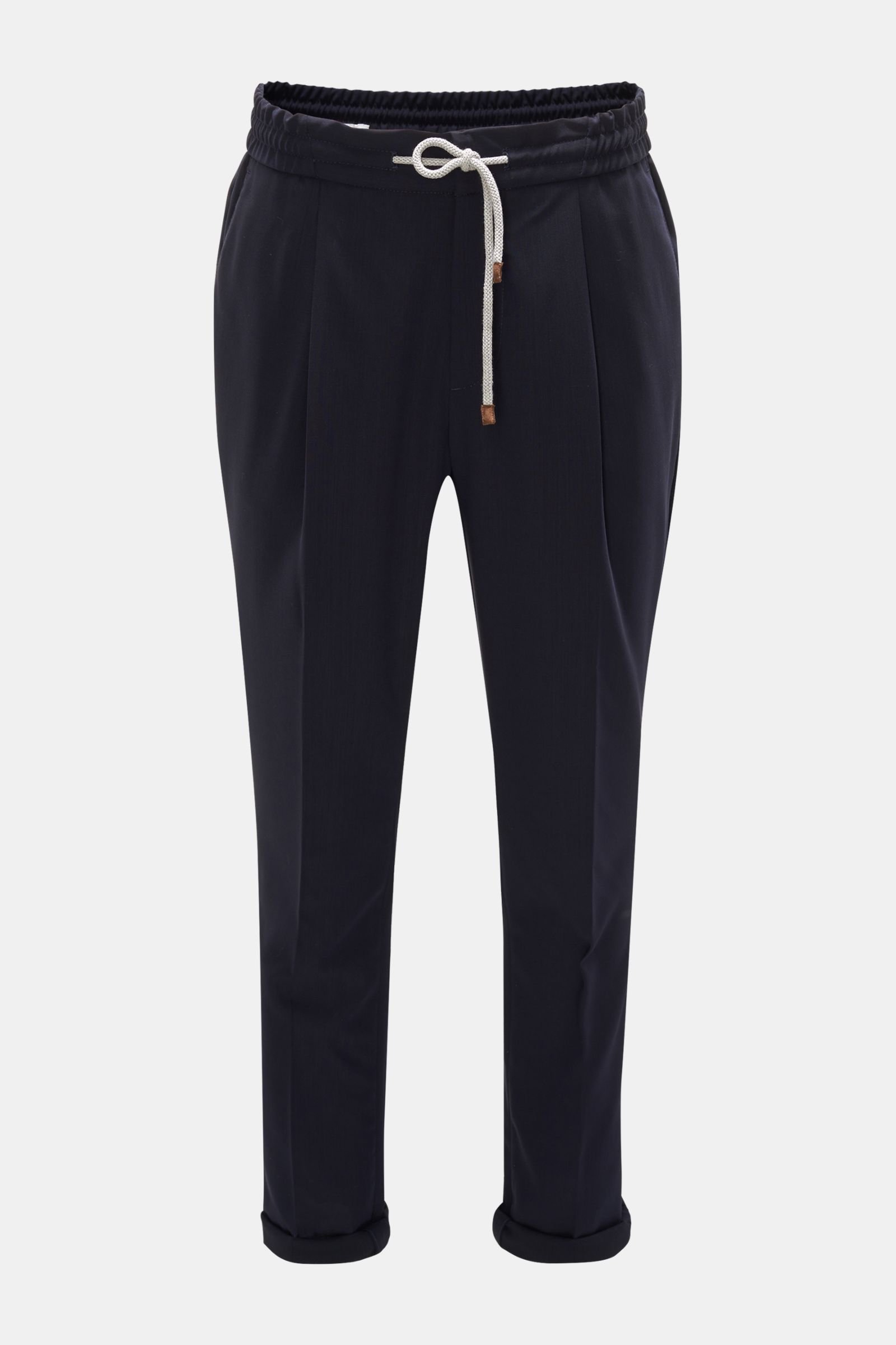 Woll-Joggpants 'Leisure Fit' navy