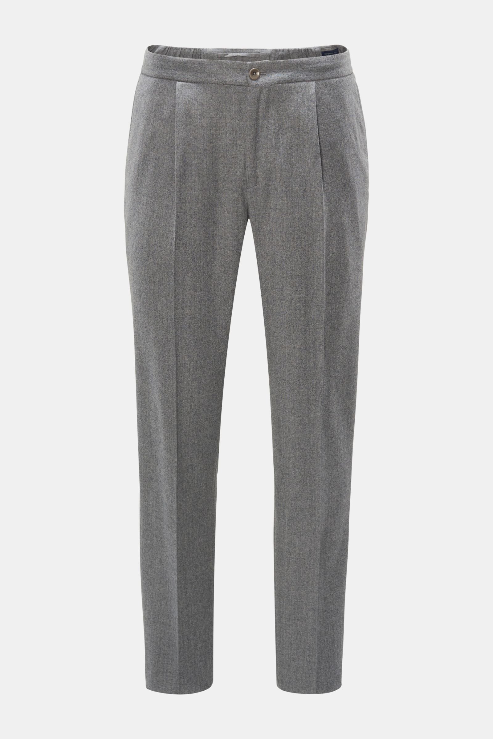 Wool jogger pants 'Tapered Fit' grey
