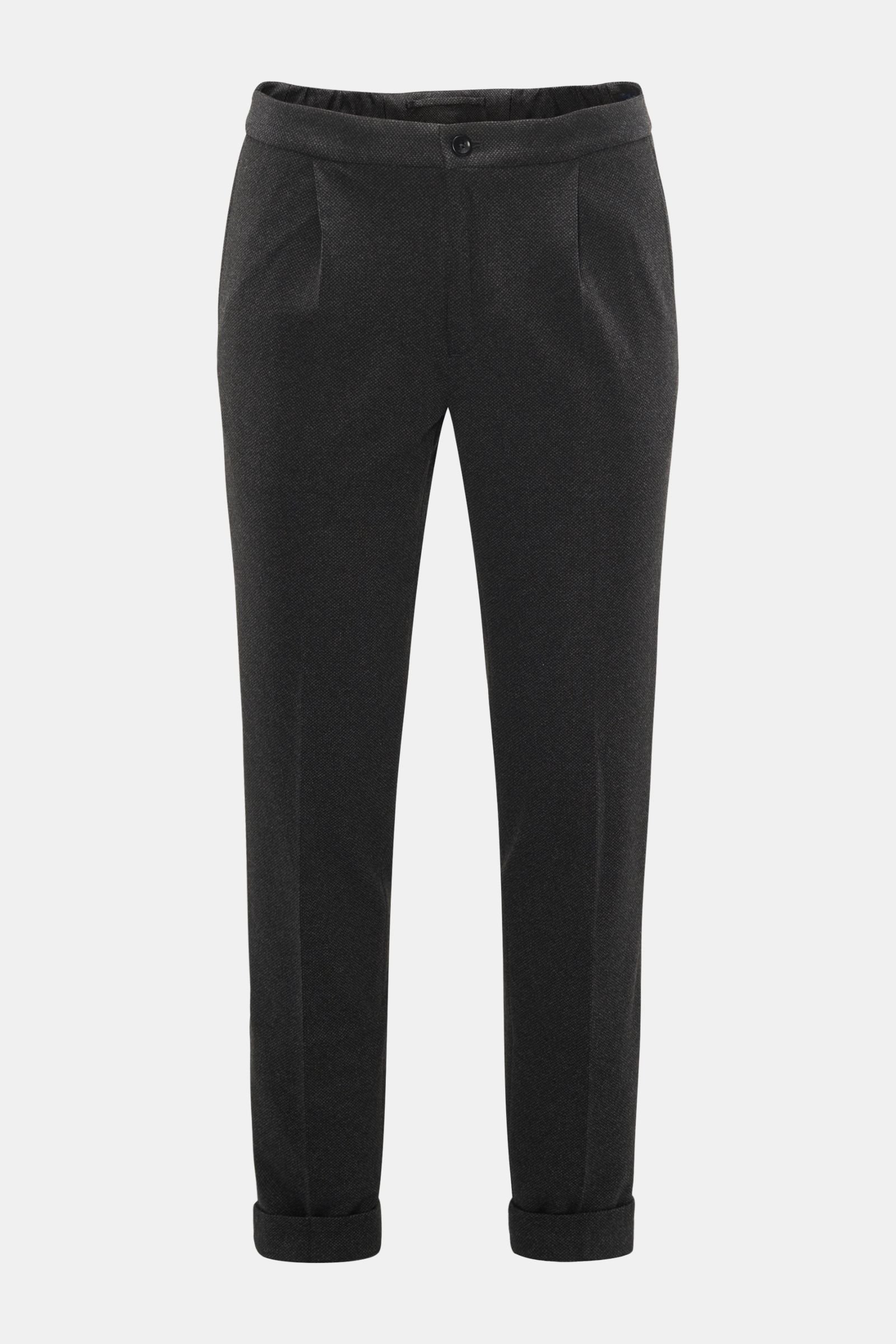 Jersey jogger pants 'Tapered Fit' anthracite