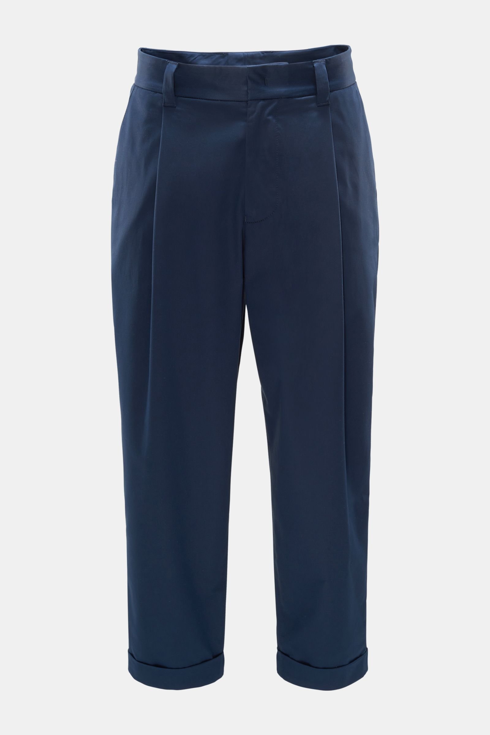 Cotton trousers dark blue