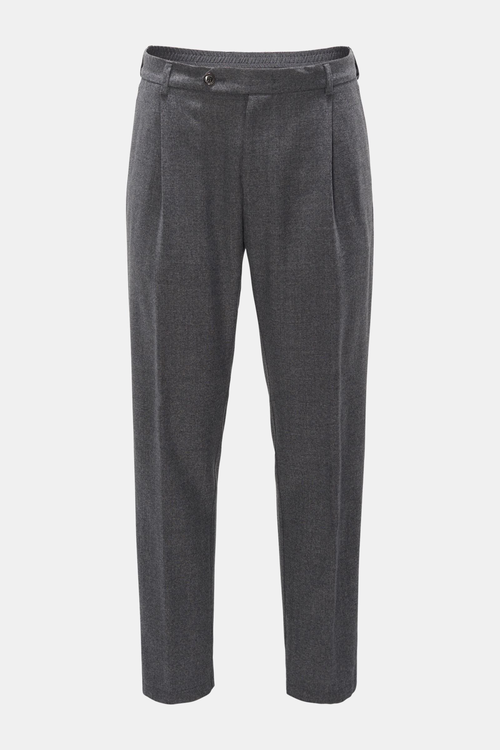 Wool jogger pants 'Floro' dark grey