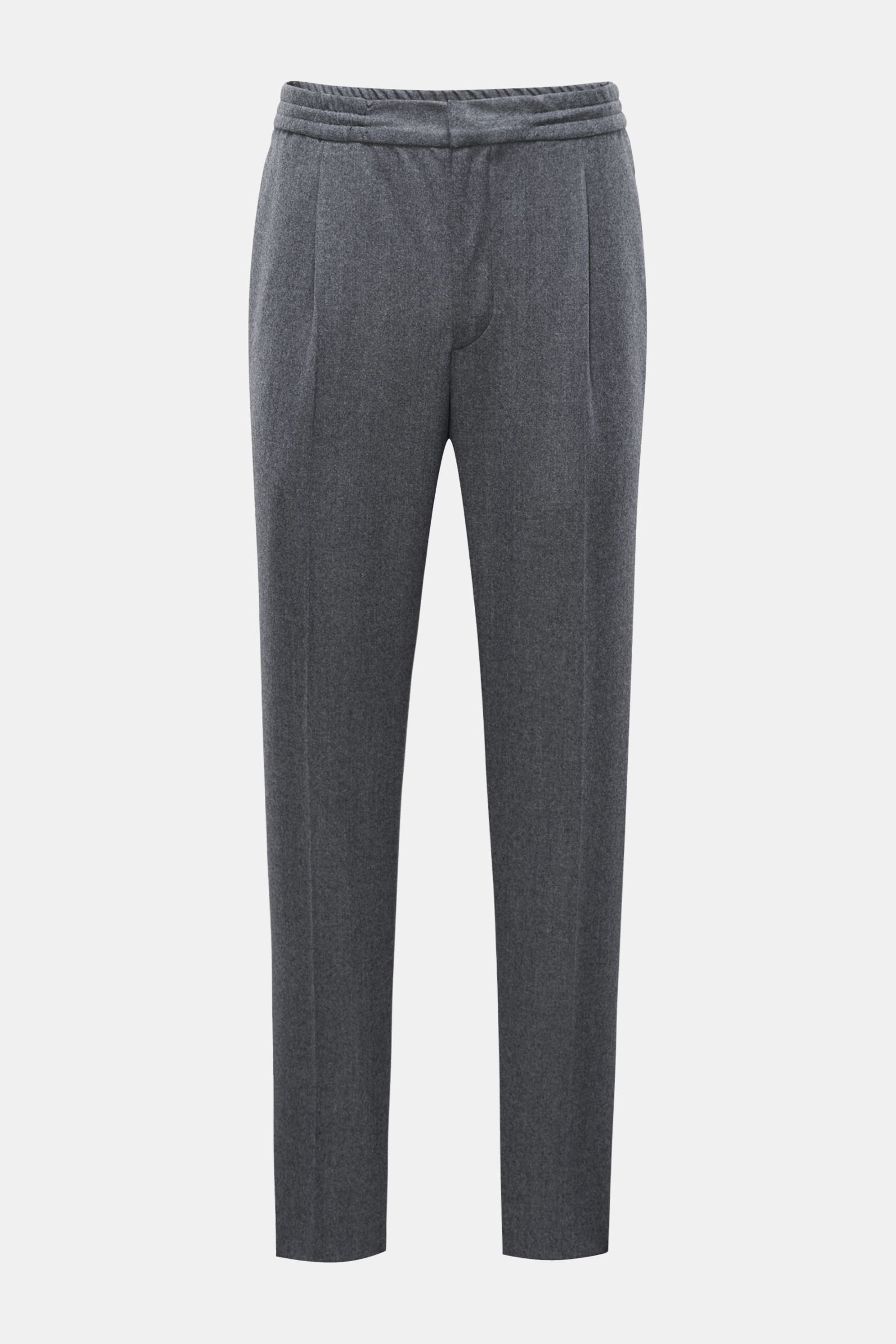 Wool jogger pants 'Drew' dark grey
