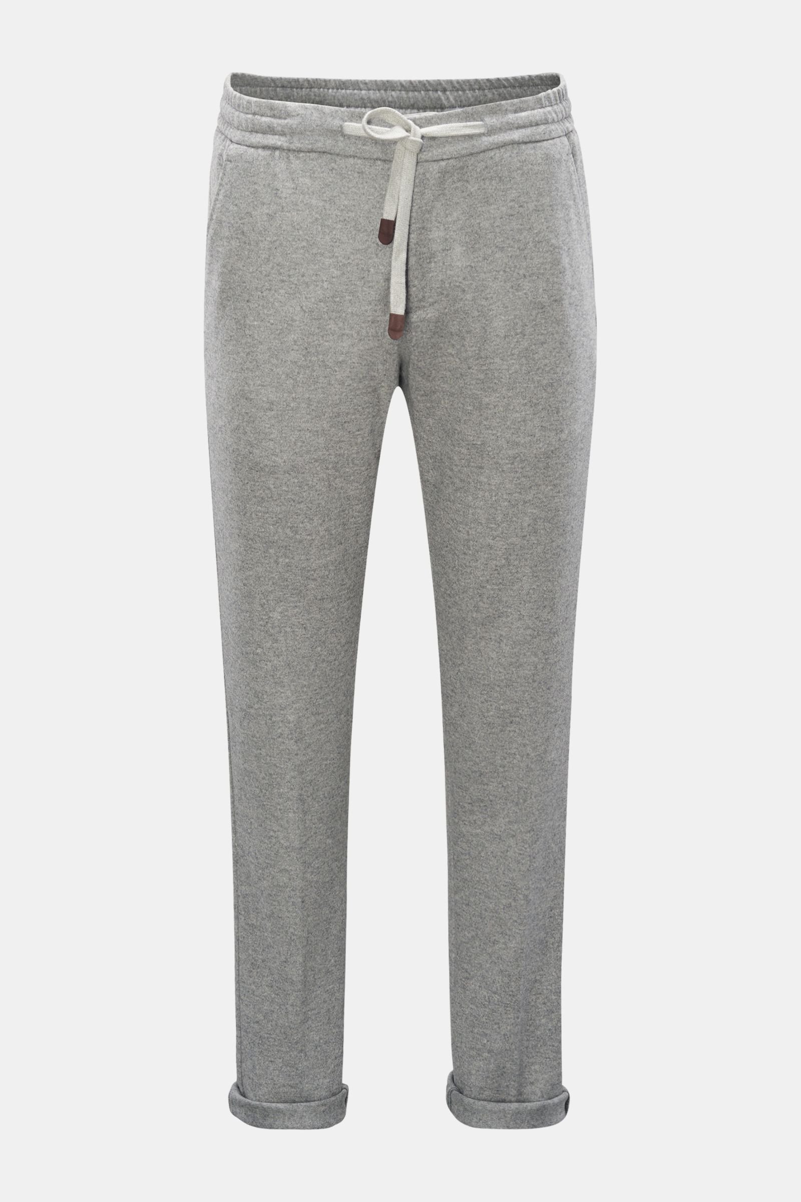 Cashmere jogger pants 'Caracciolo' grey