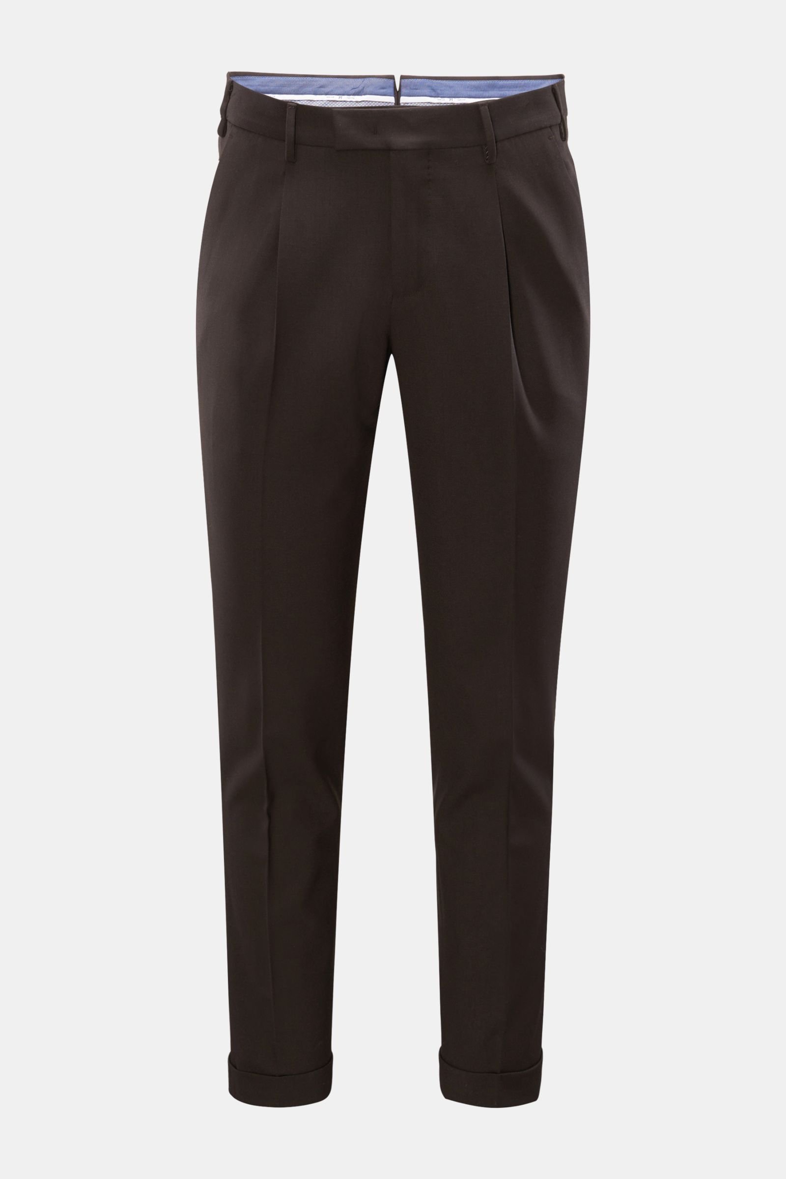 Cotton trousers 'Master Fit' dark brown