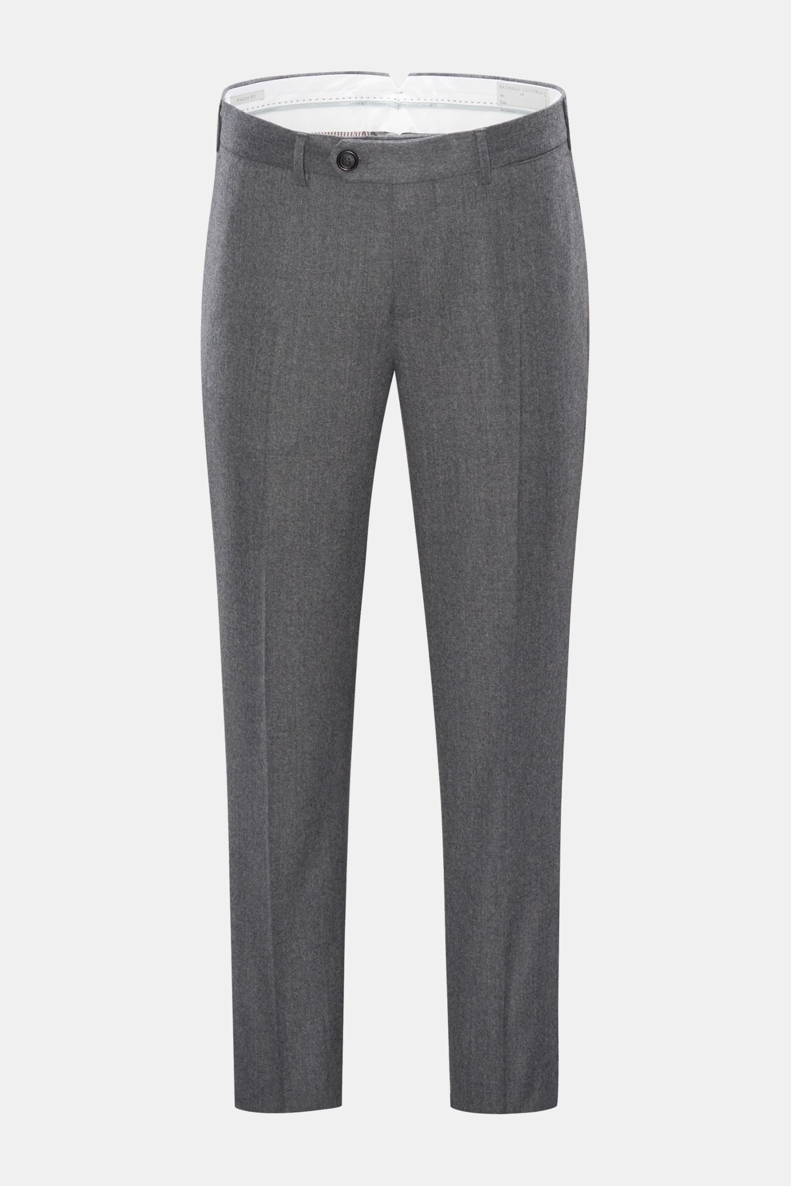 Wool trousers 'Italian Fit' dark grey
