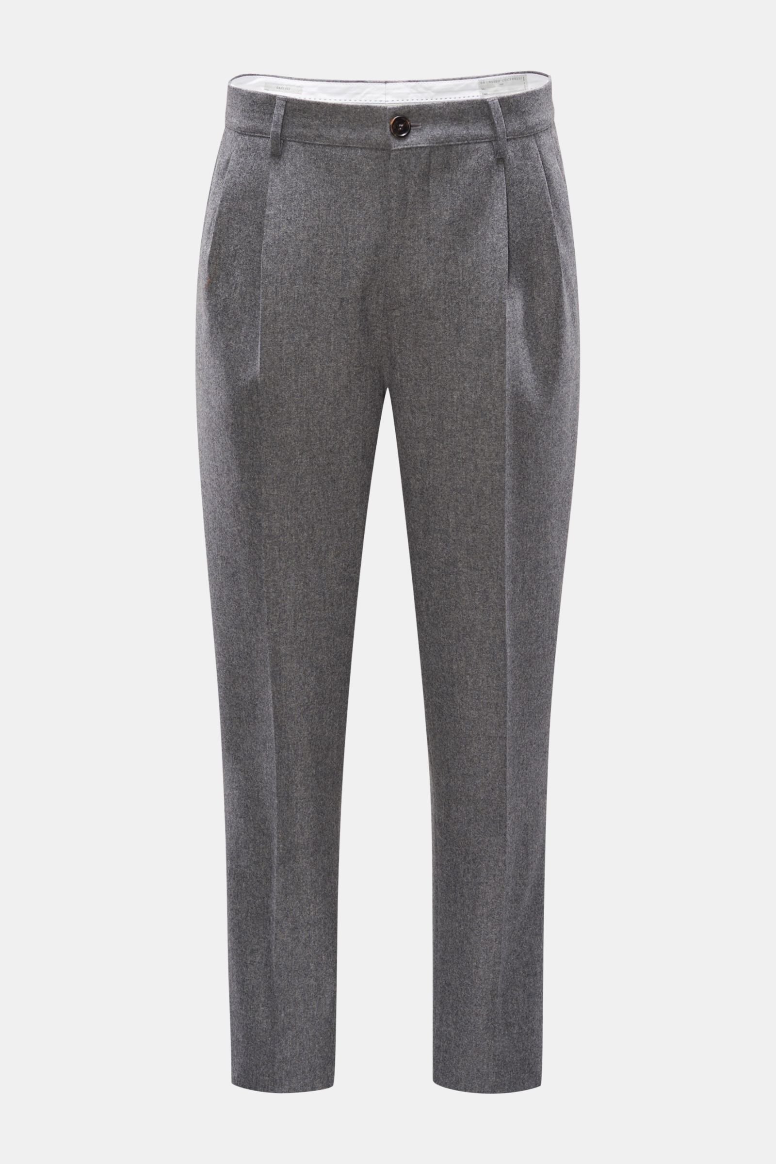 Wool trousers 'Easy Fit' grey