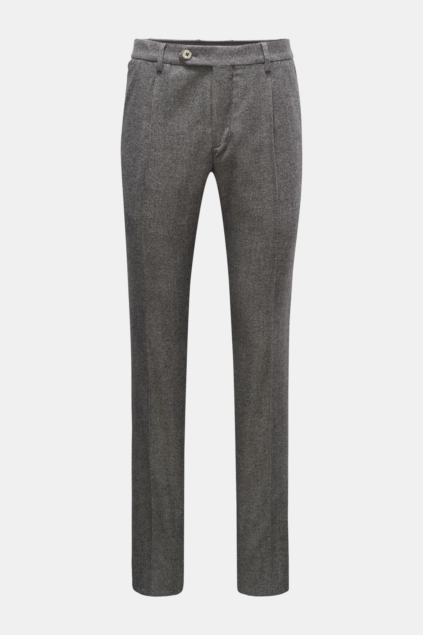Wool trousers 'Nikko' dark grey
