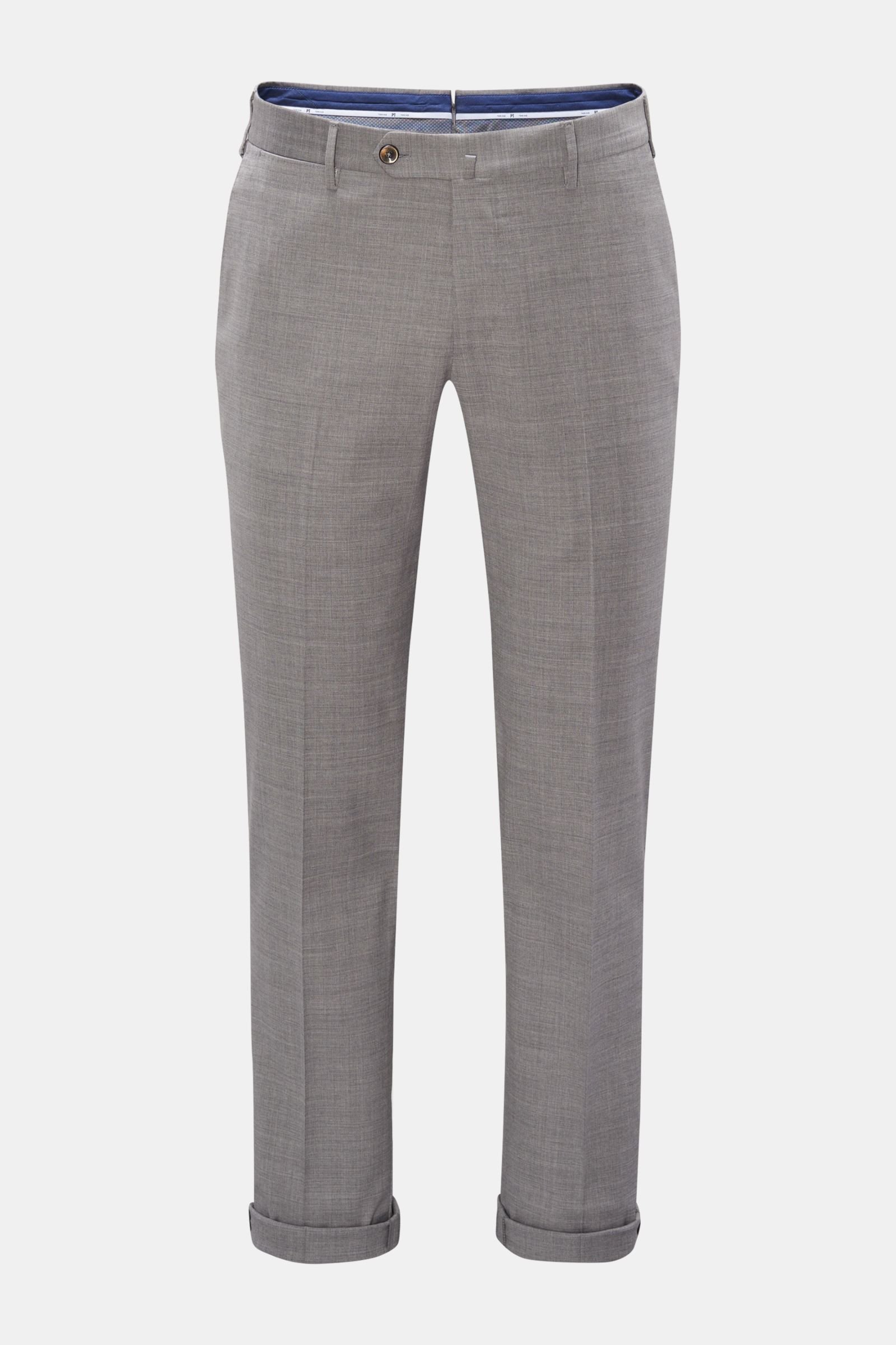 Wool trousers 'Slim Fit' grey 