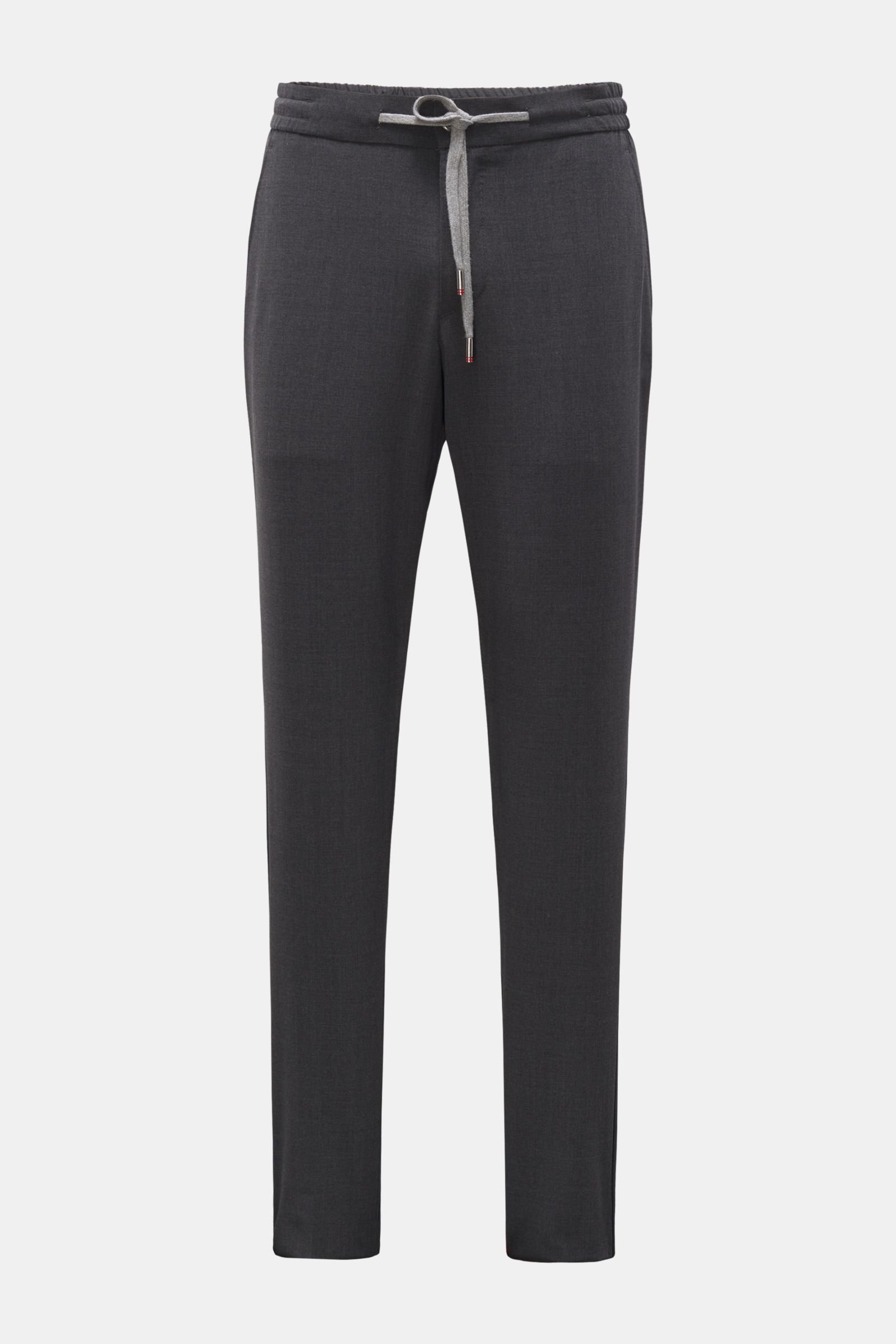 Wool jogger pants 'Caracciolo' dark grey