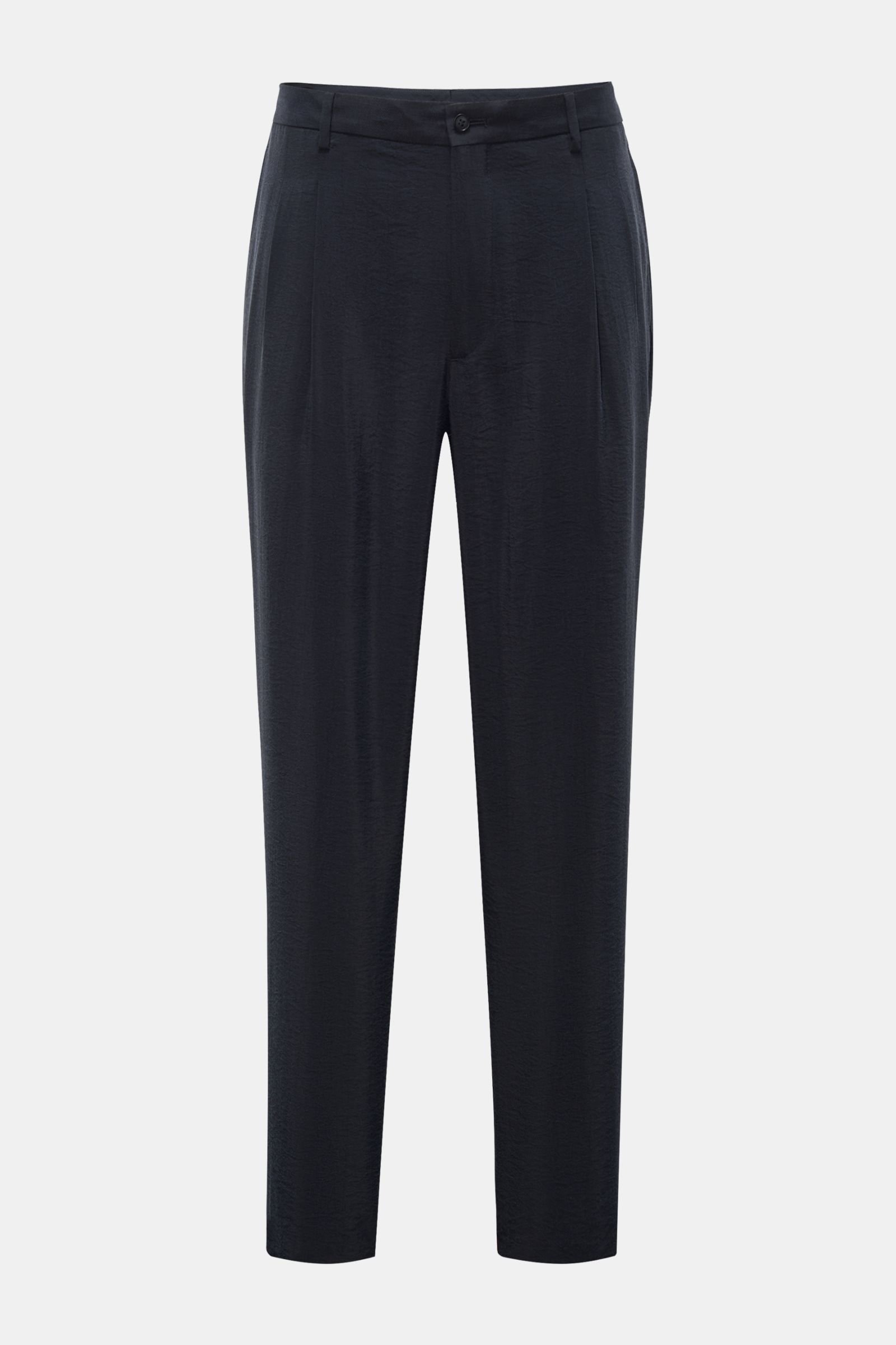 Silk trousers navy