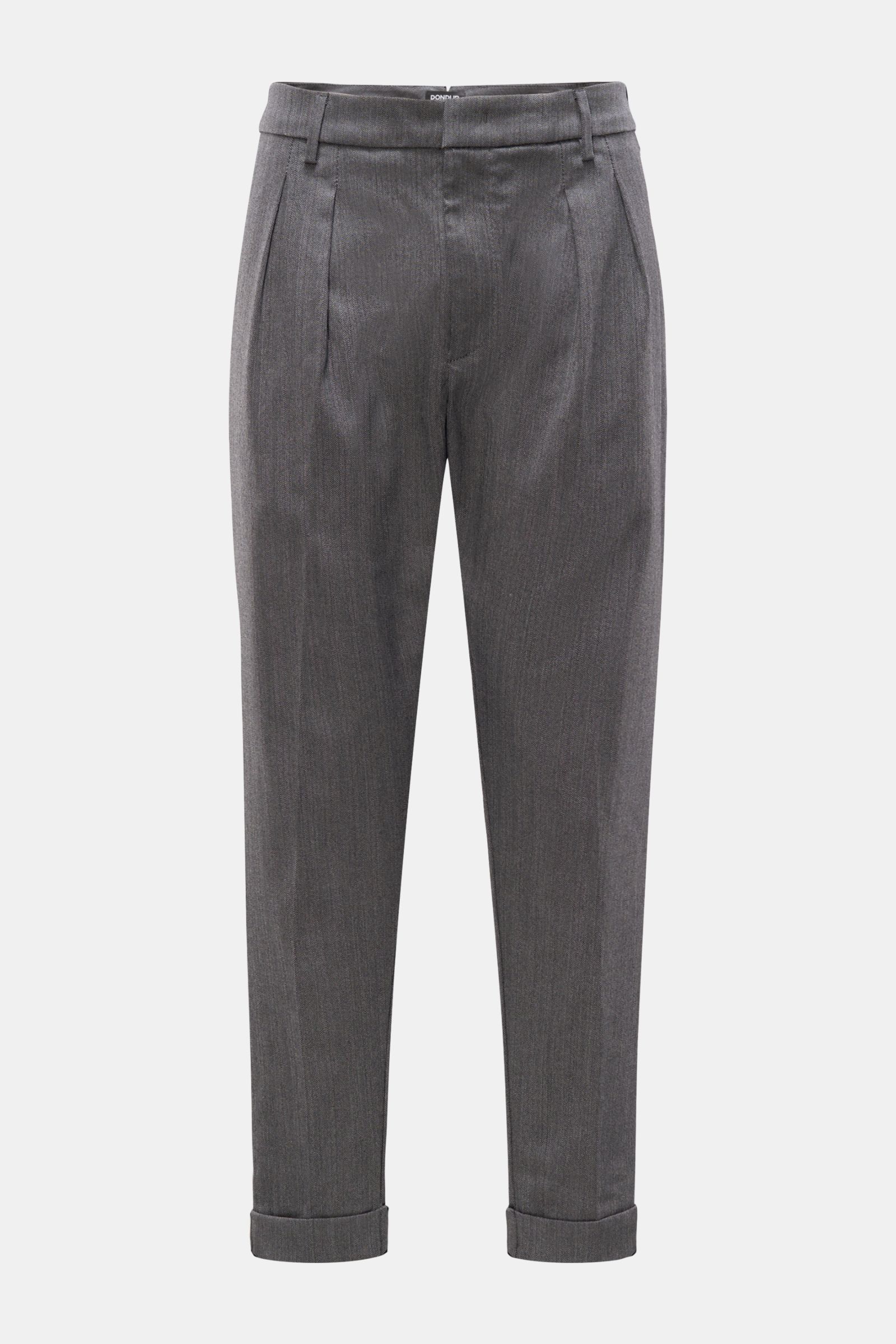 Dondup Hose 'Oscar' grau gemustert